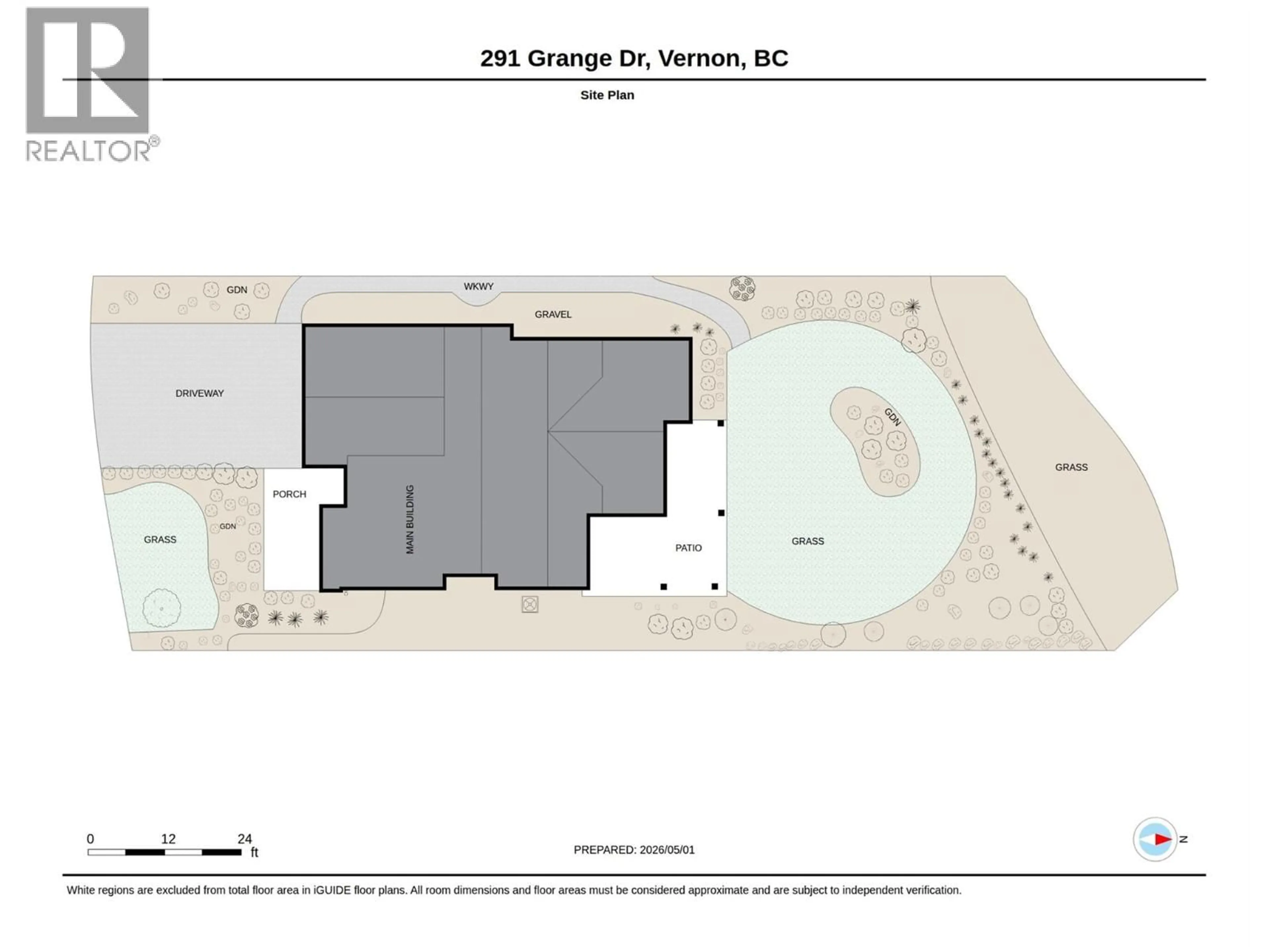 Floor plan for 291 GRANGE DRIVE, Vernon British Columbia V1H2M1