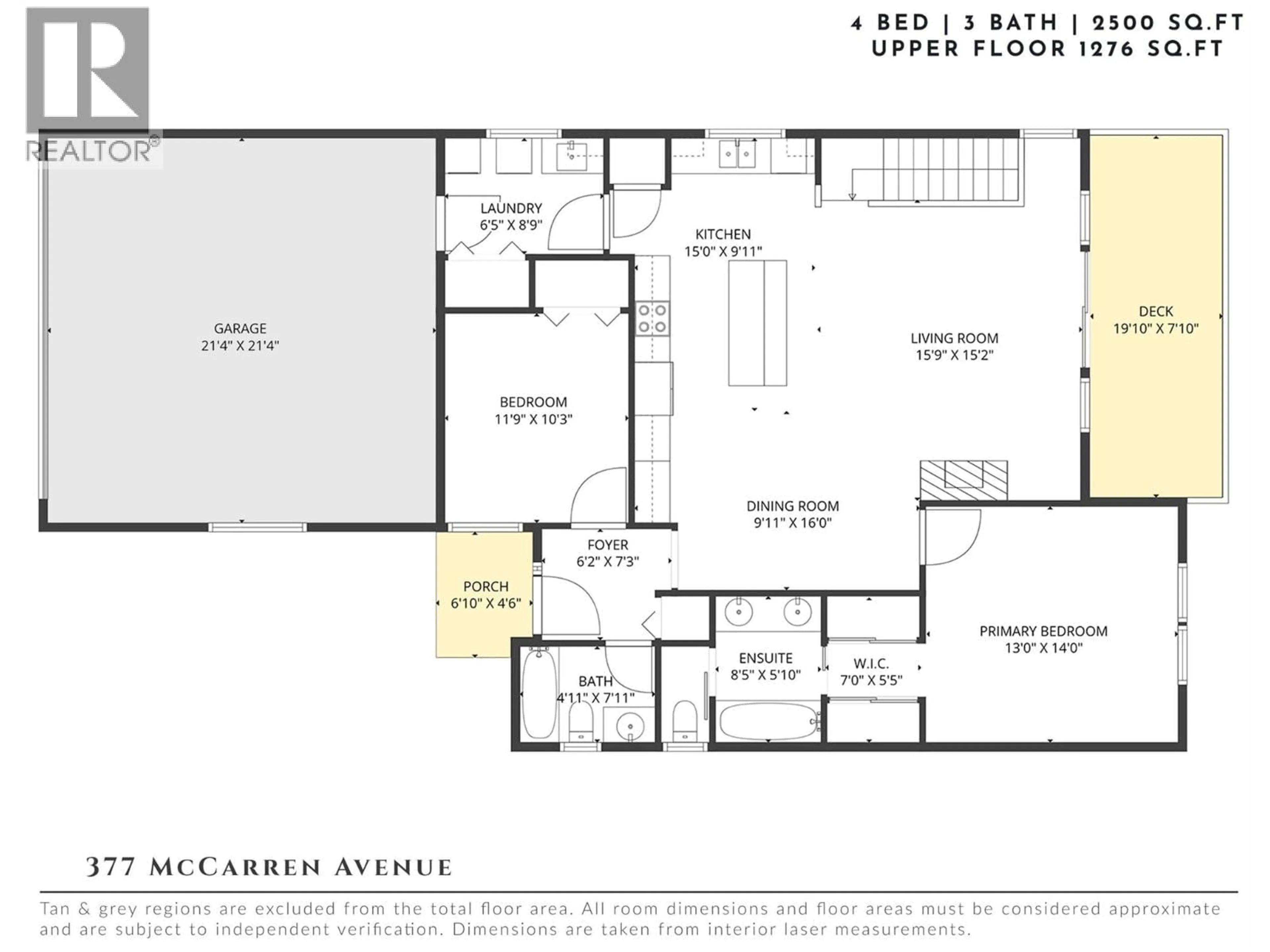 Floor plan for 377 MCCARREN AVENUE, Kelowna British Columbia V1W4W3
