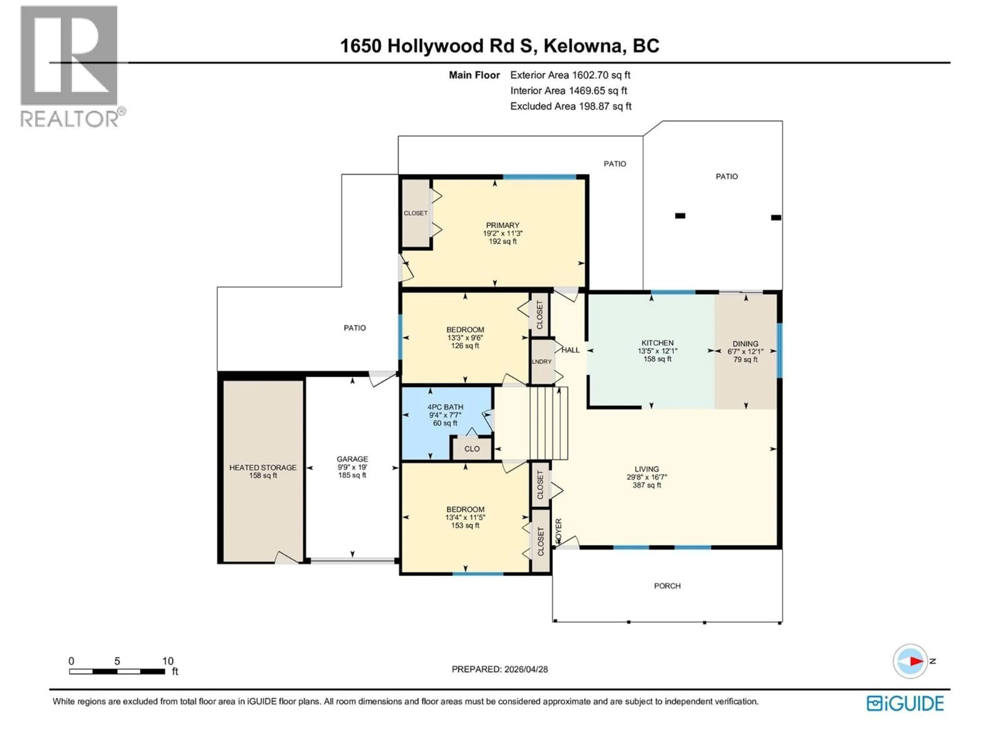 Floor plan for 1650 HOLLYWOOD ROAD SOUTH, Rutland British Columbia V1X4P3