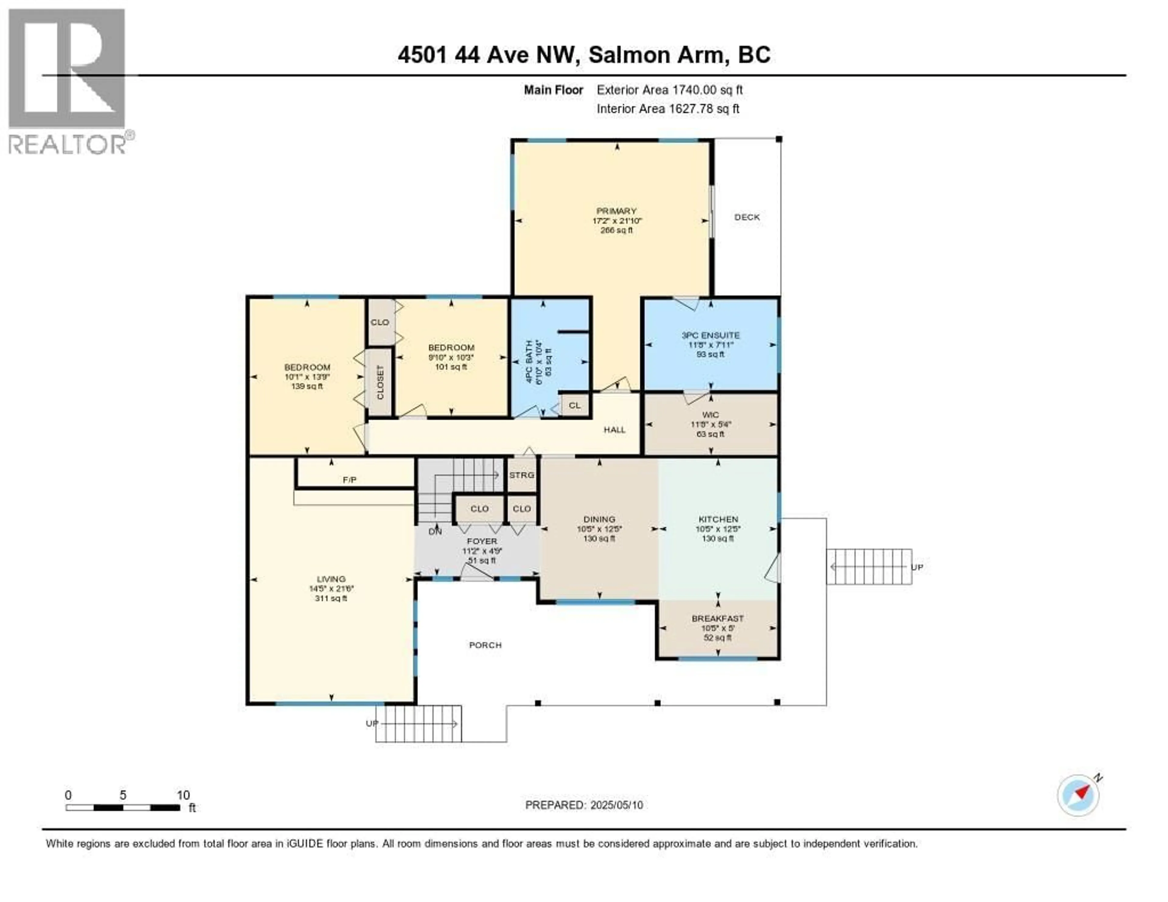 Floor plan for 4501 44 AVENUE NORTHWEST, Salmon Arm British Columbia V1E3A7
