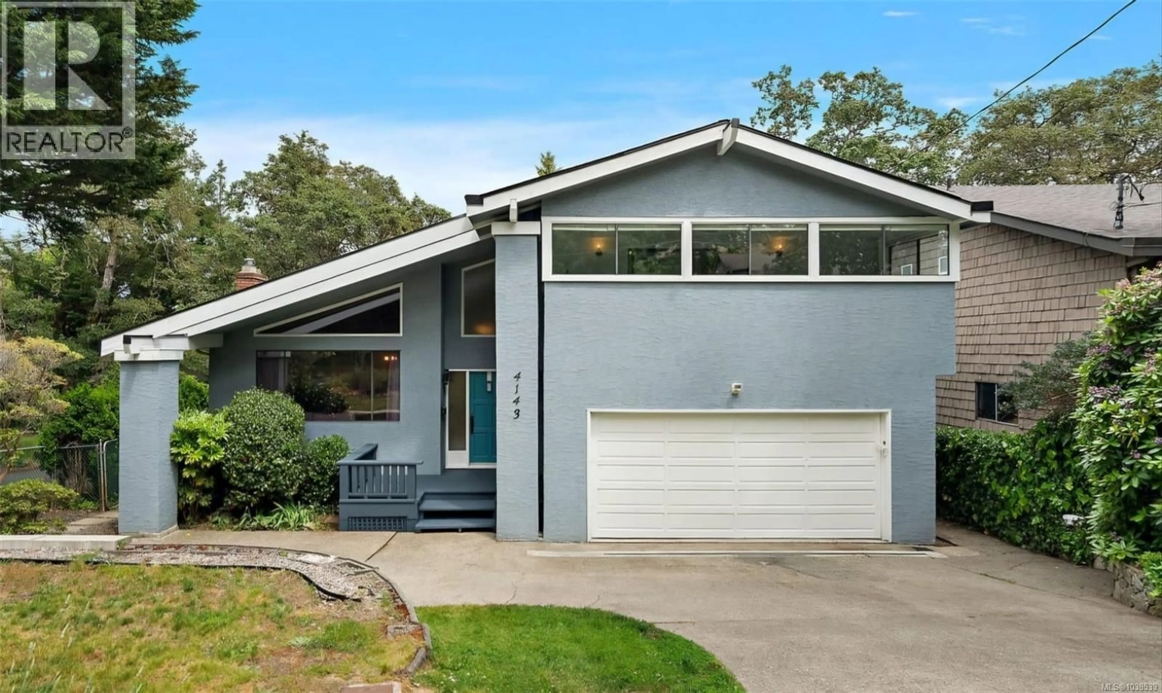 Home with vinyl exterior material, street for 4143 CEDAR HILL ROAD, Saanich British Columbia V8N3C2