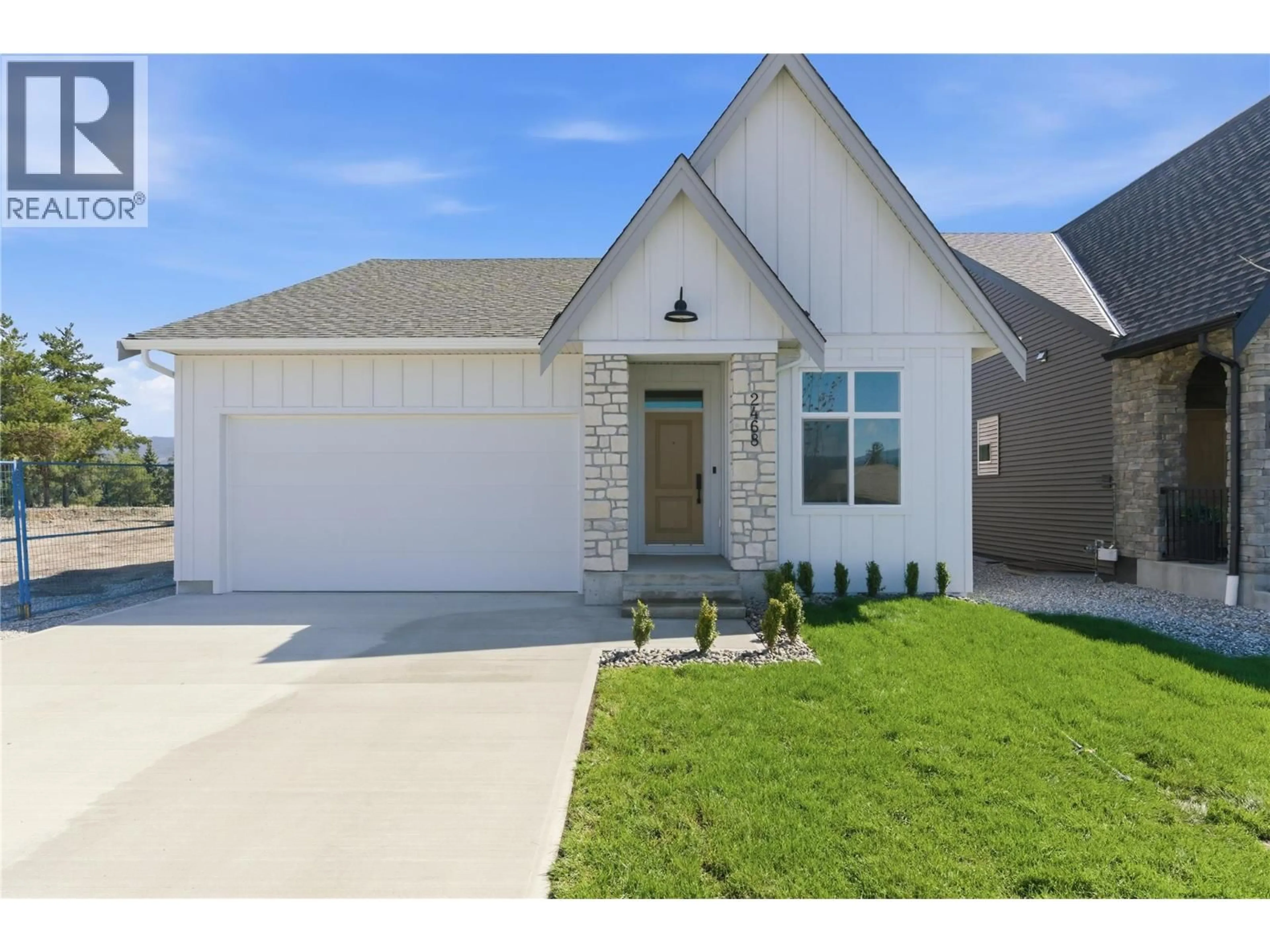 Home with brick exterior material, street for 2468 BRADLEY DRIVE, Armstrong British Columbia V4Y0Y4