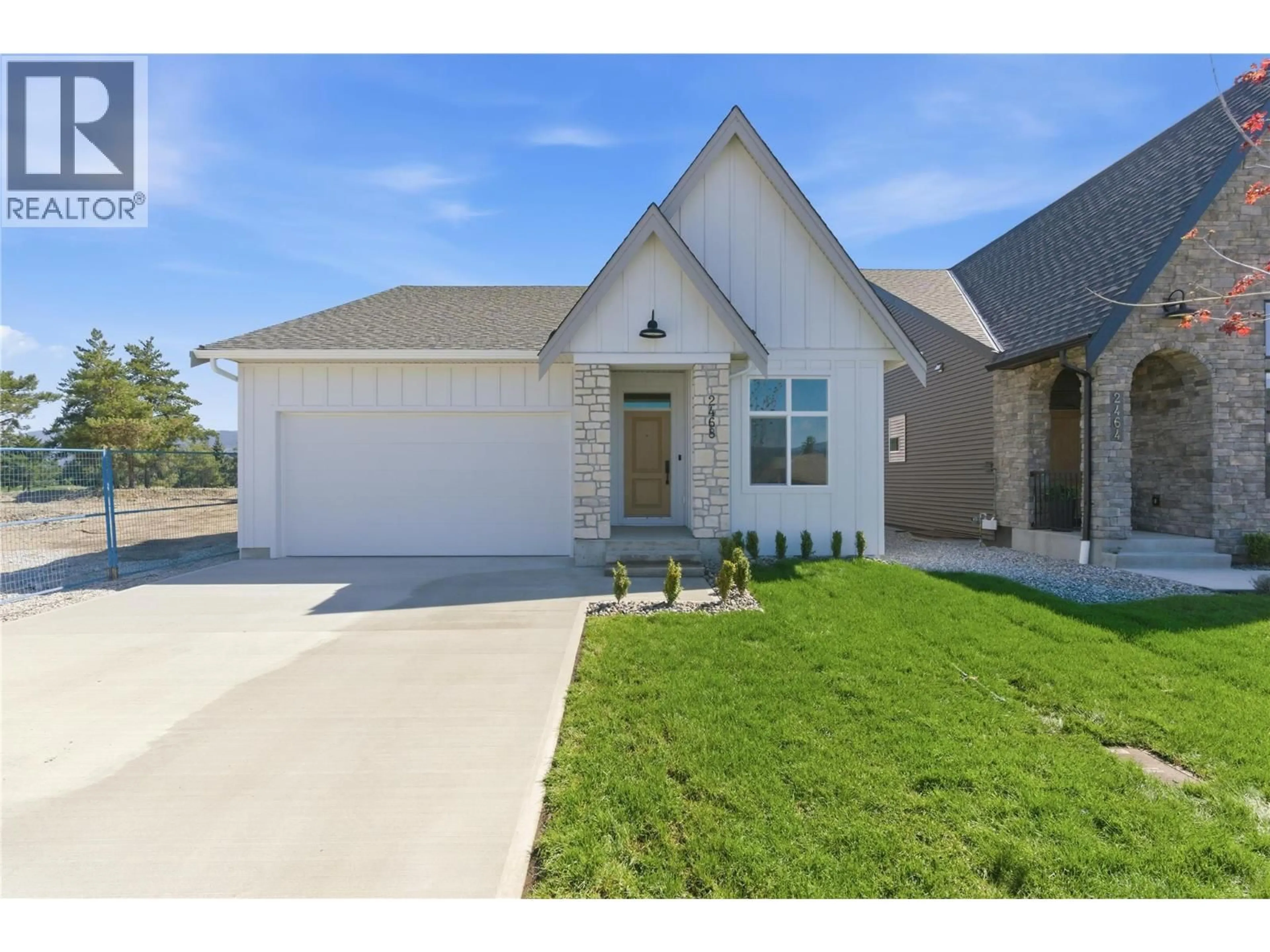 Home with brick exterior material, street for 2468 BRADLEY DRIVE, Armstrong British Columbia V4Y0Y4