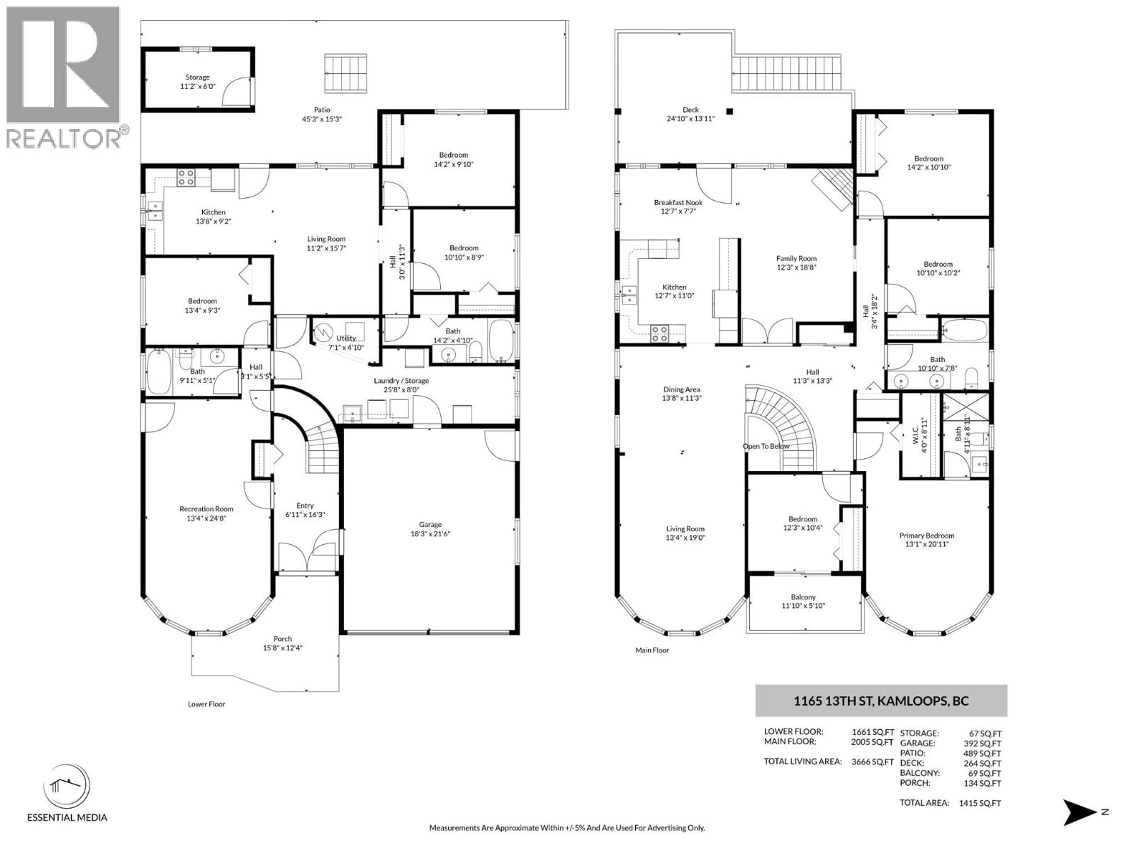 Floor plan for 1165 13TH STREET, Kamloops British Columbia V2B8K4