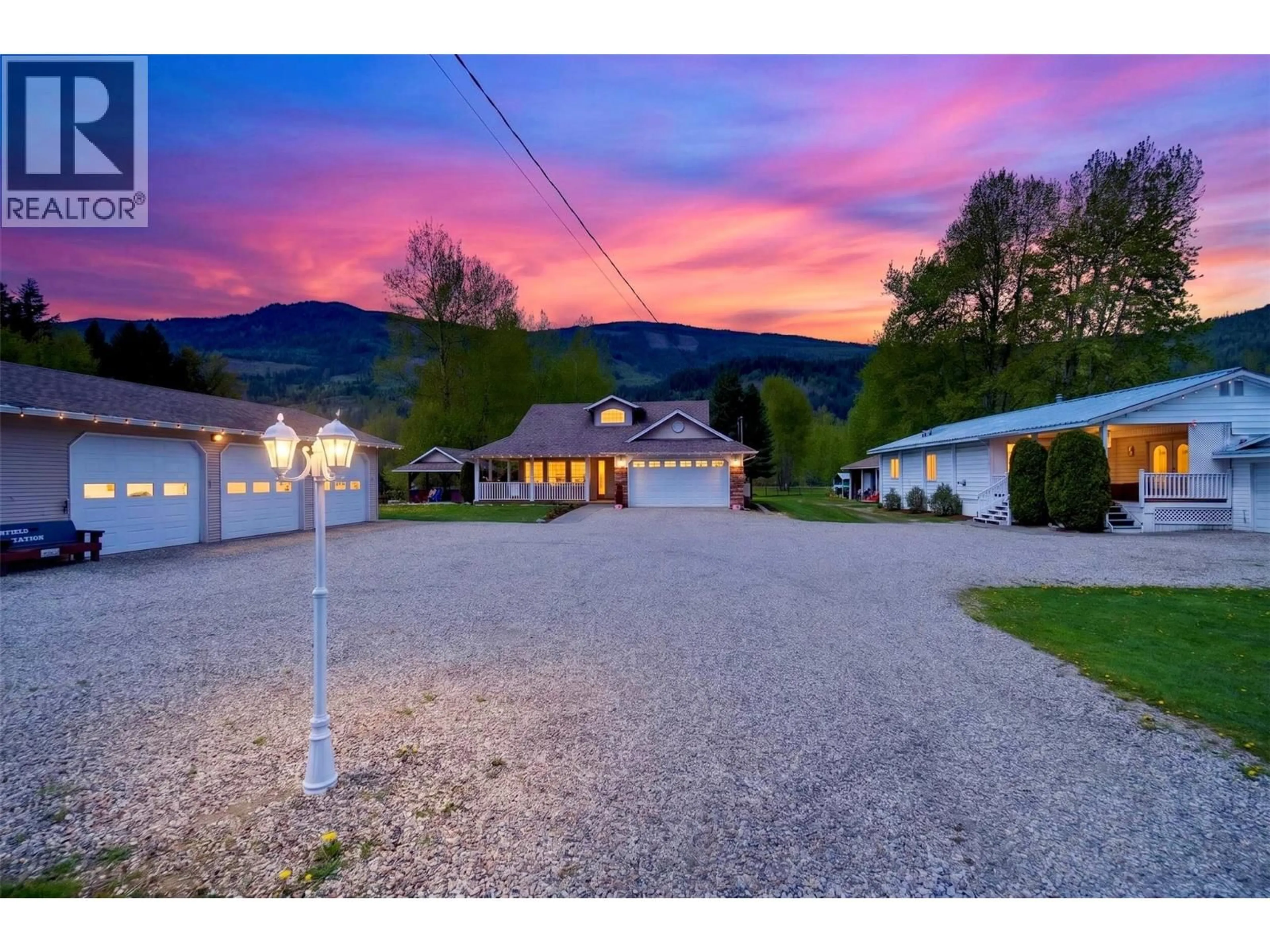 A pic from outside/outdoor area/front of a property/back of a property/a pic from drone, mountain view for 2069 SOLSQUA ROAD, Sicamous British Columbia V0E2V5