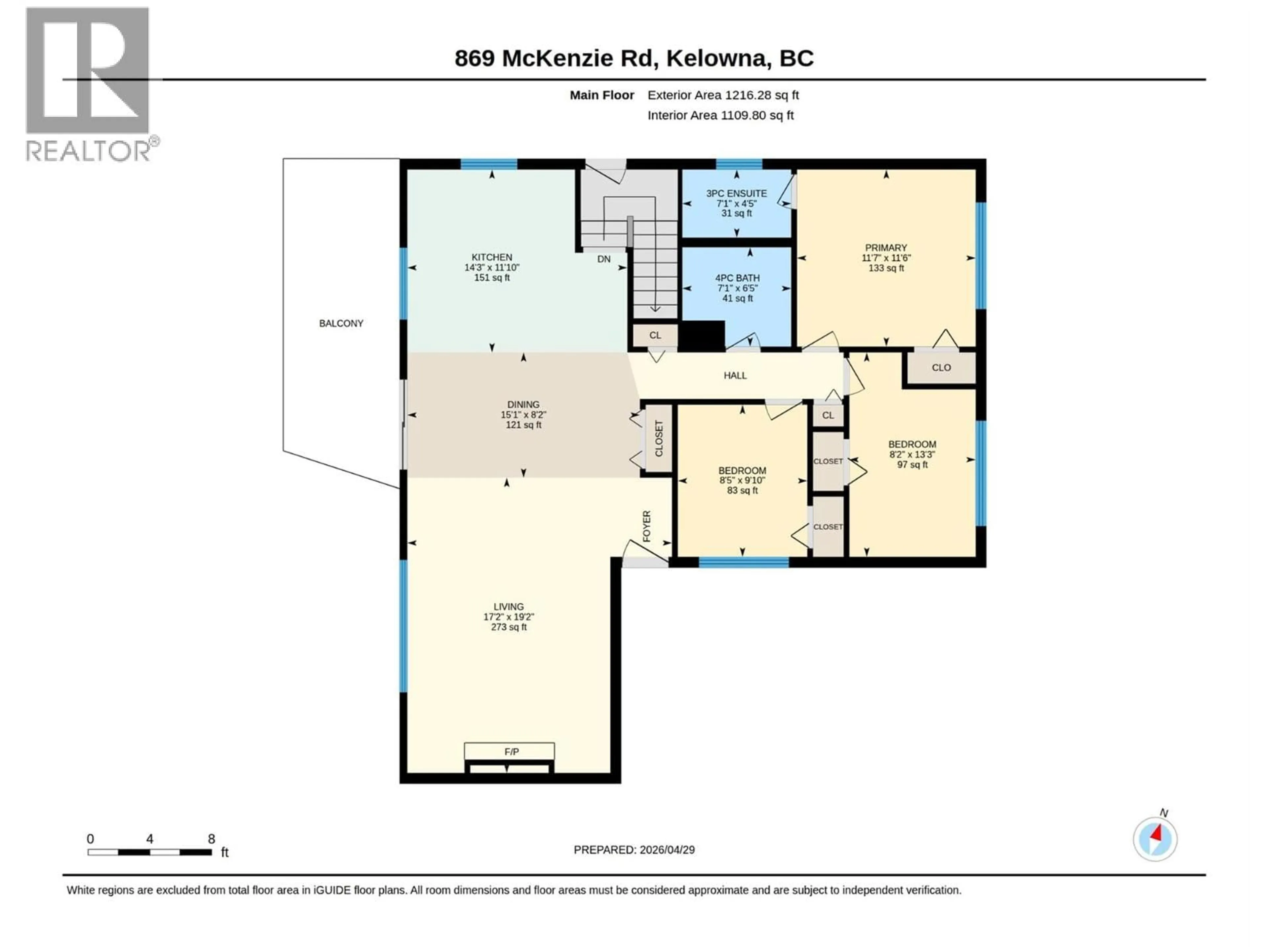 Floor plan for 869 MCKENZIE ROAD, Kelowna British Columbia V1X2B4