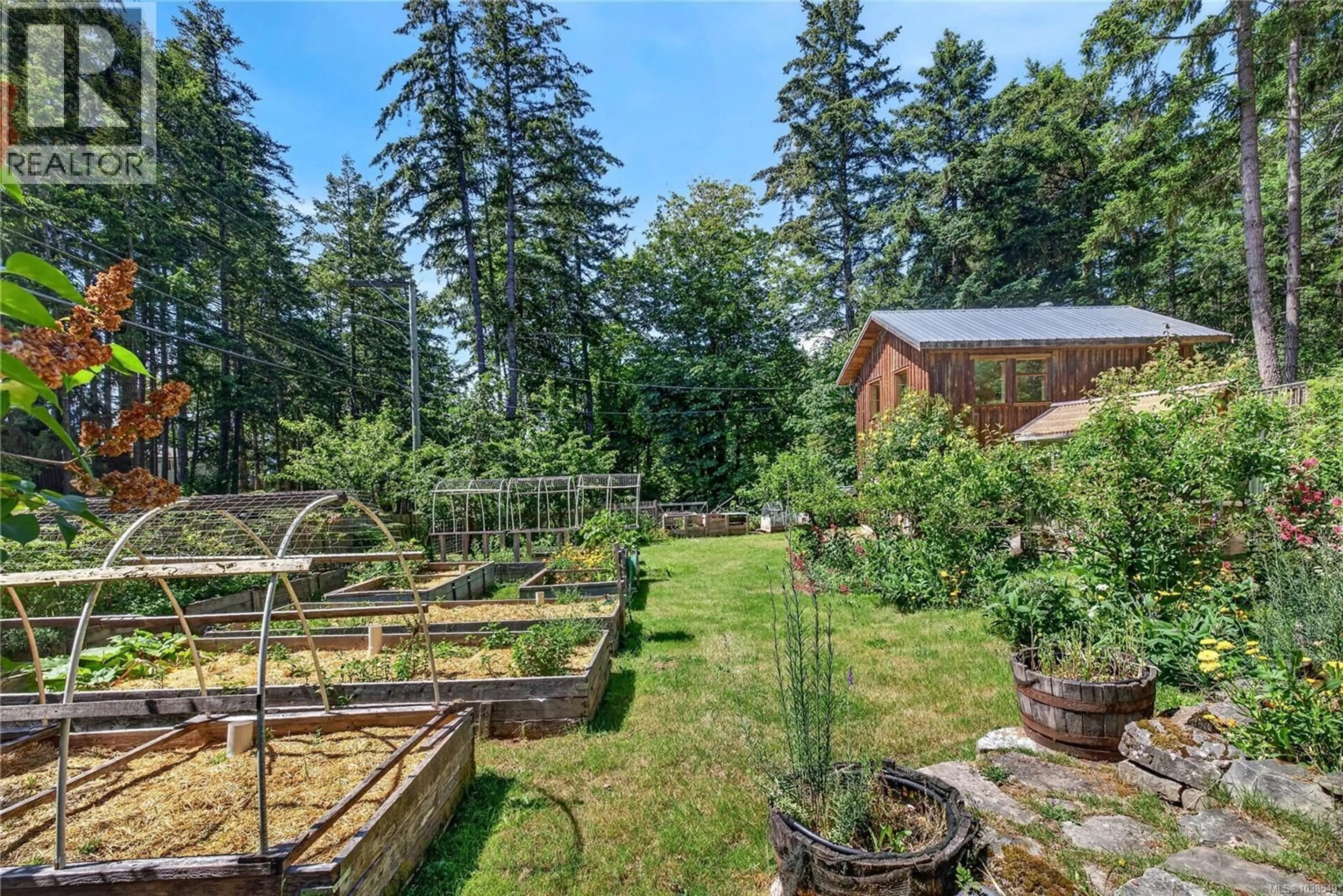Patio, forest/trees view for 654 VESUVIUS BAY ROAD, Salt Spring British Columbia V8K2T2