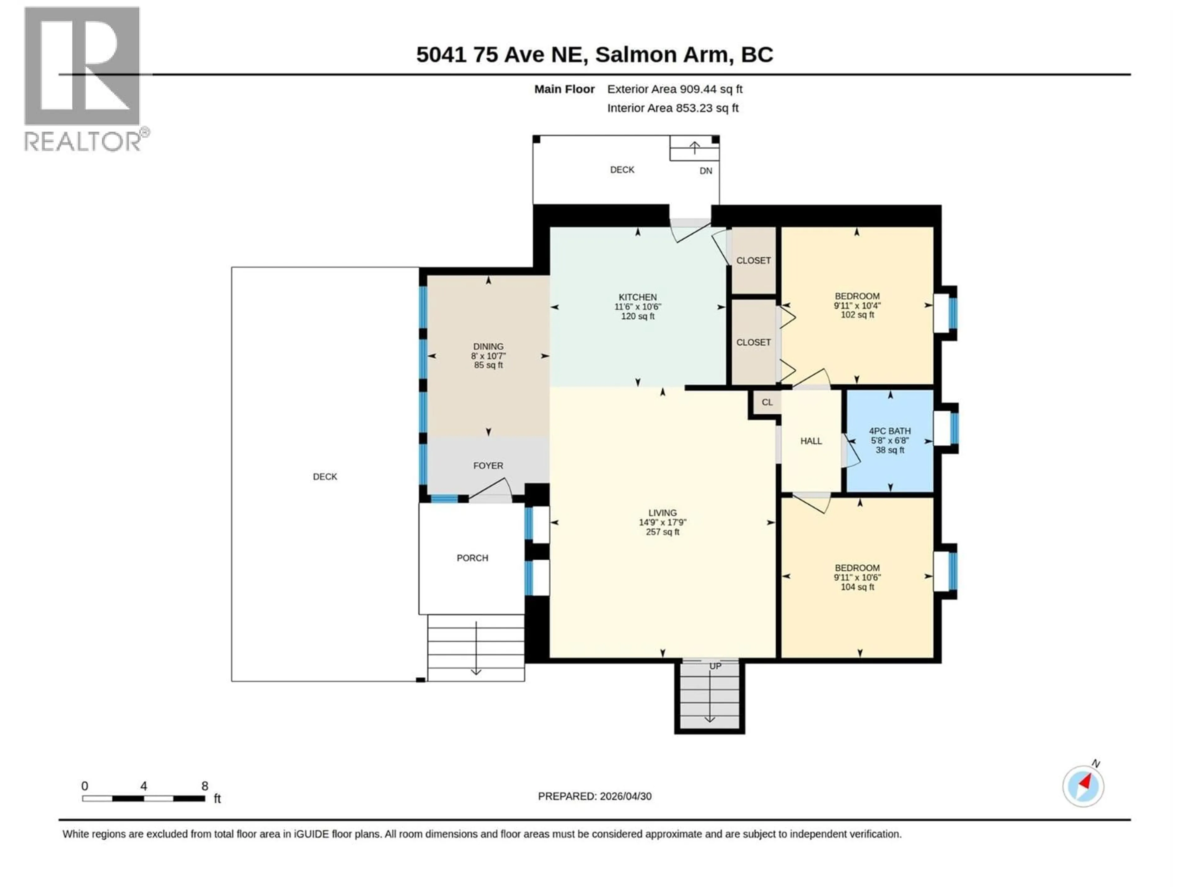 Floor plan for 5041 75 AVENUE NORTHEAST, Salmon Arm British Columbia V0E1K0