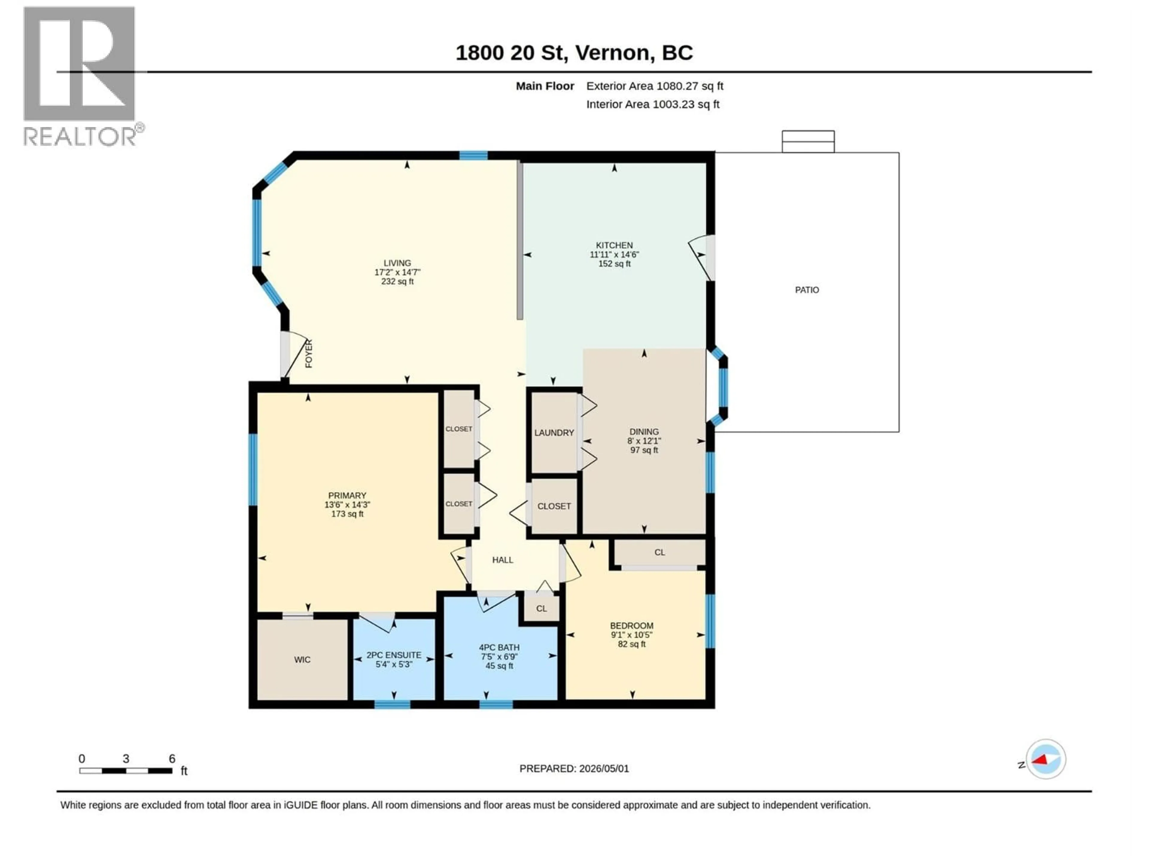Floor plan for 1800 20 STREET, Vernon British Columbia V1T9B6