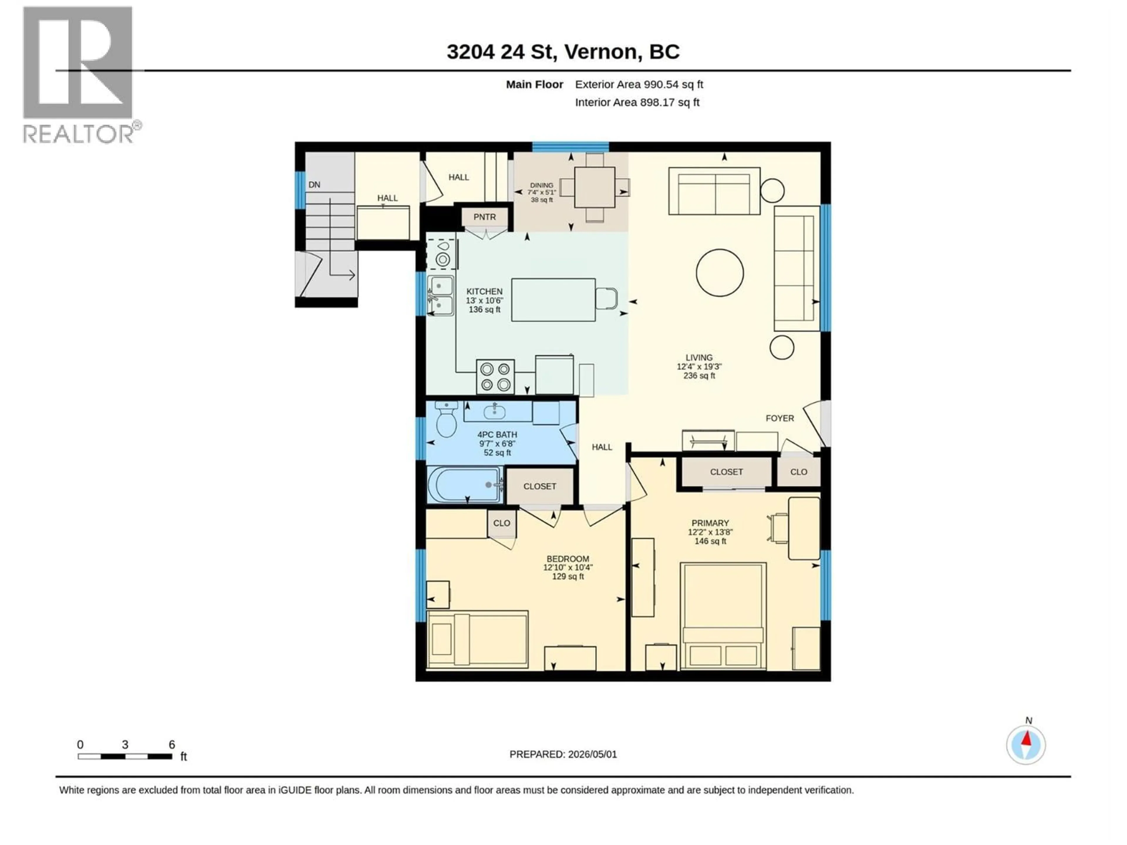 Floor plan for 3204 24 STREET, Vernon British Columbia V1T4N6