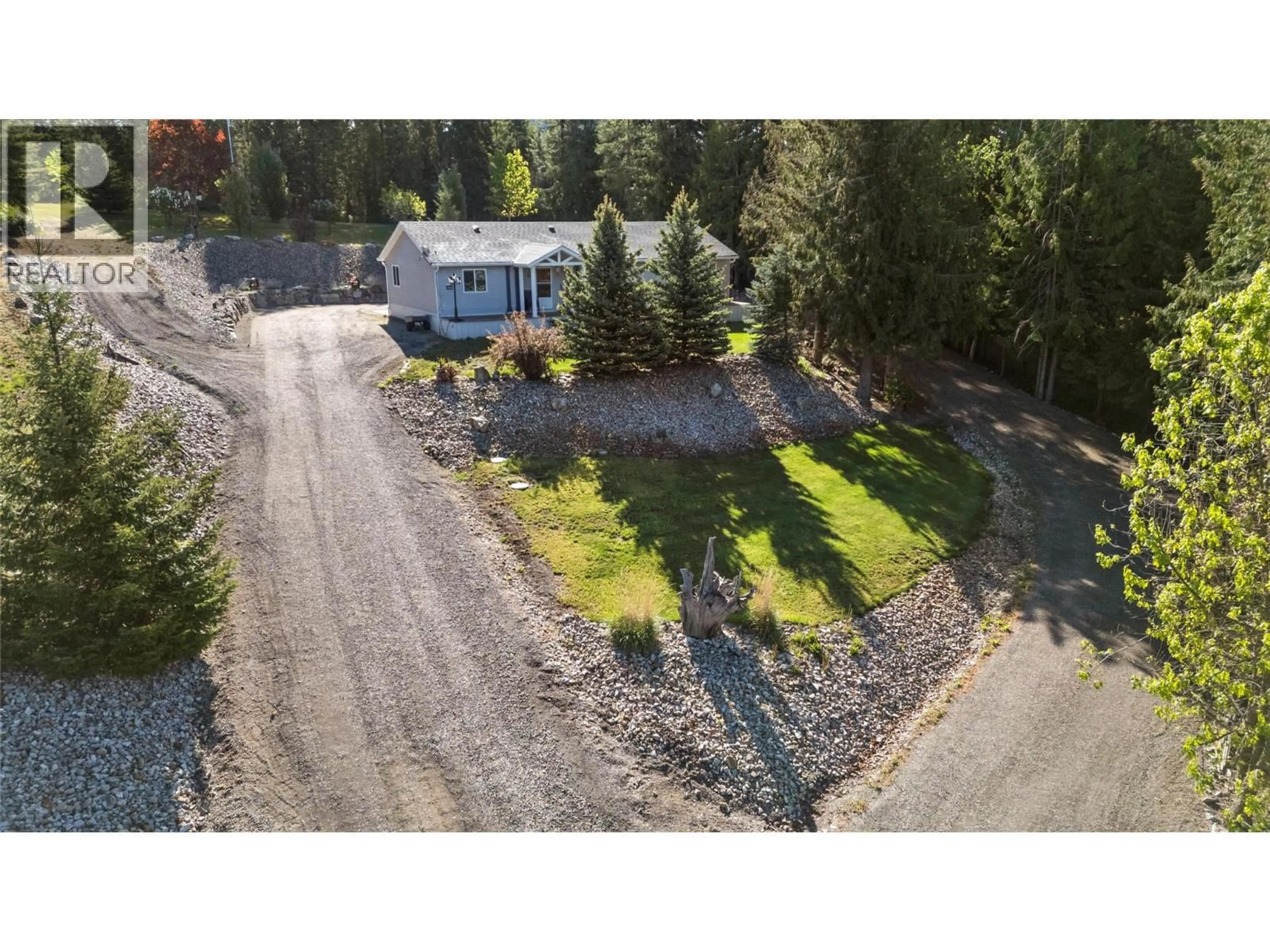 A pic from outside/outdoor area/front of a property/back of a property/a pic from drone, unknown for 1034 GRANDVIEW BENCH ROAD, Salmon Arm British Columbia V1E2X7