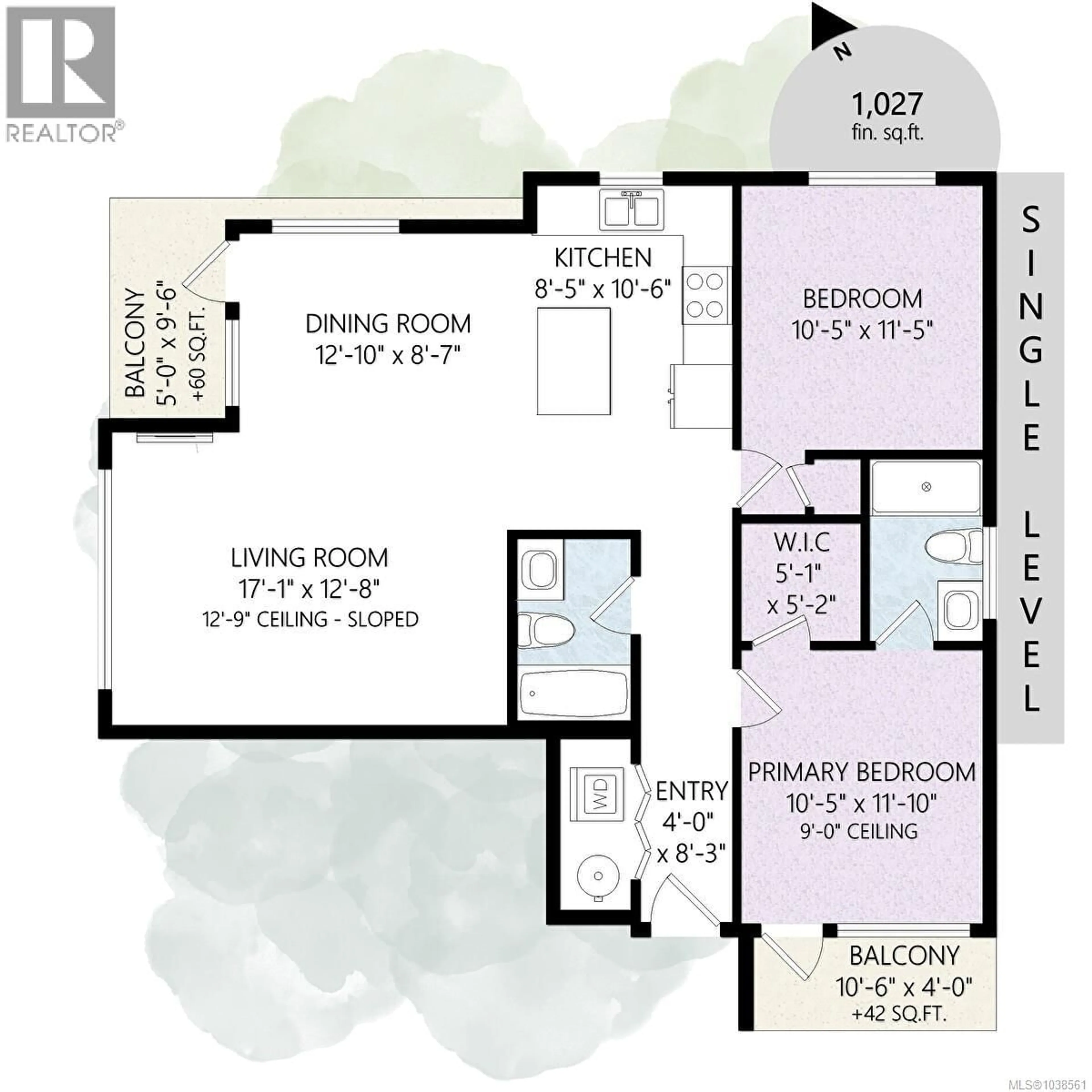 Floor plan for 403 - 300 MICHIGAN STREET, Victoria British Columbia V8V1R5