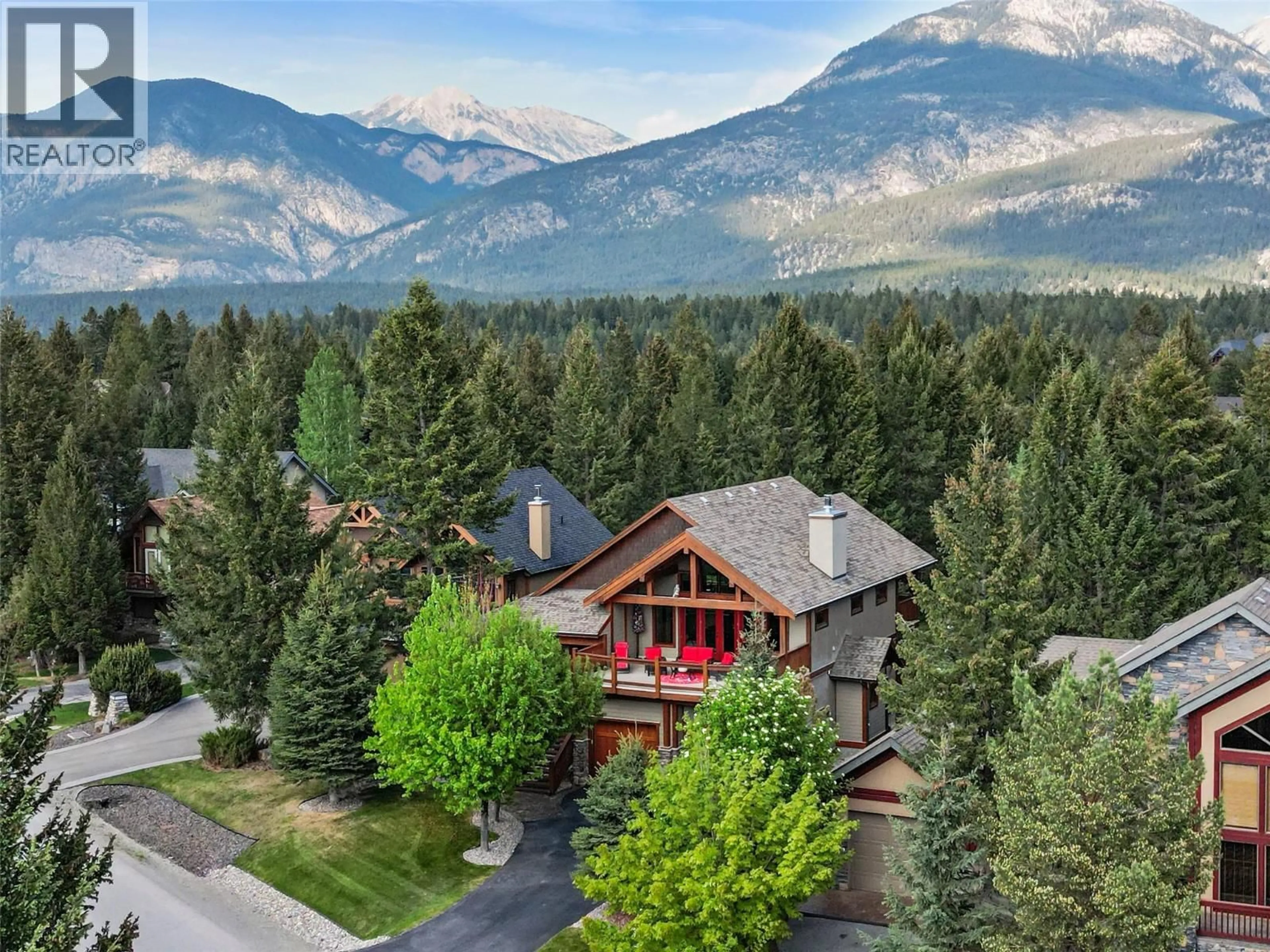 A pic from outside/outdoor area/front of a property/back of a property/a pic from drone, mountain view for 4812 LAKEHILL ROAD, Windermere British Columbia V0A1K3