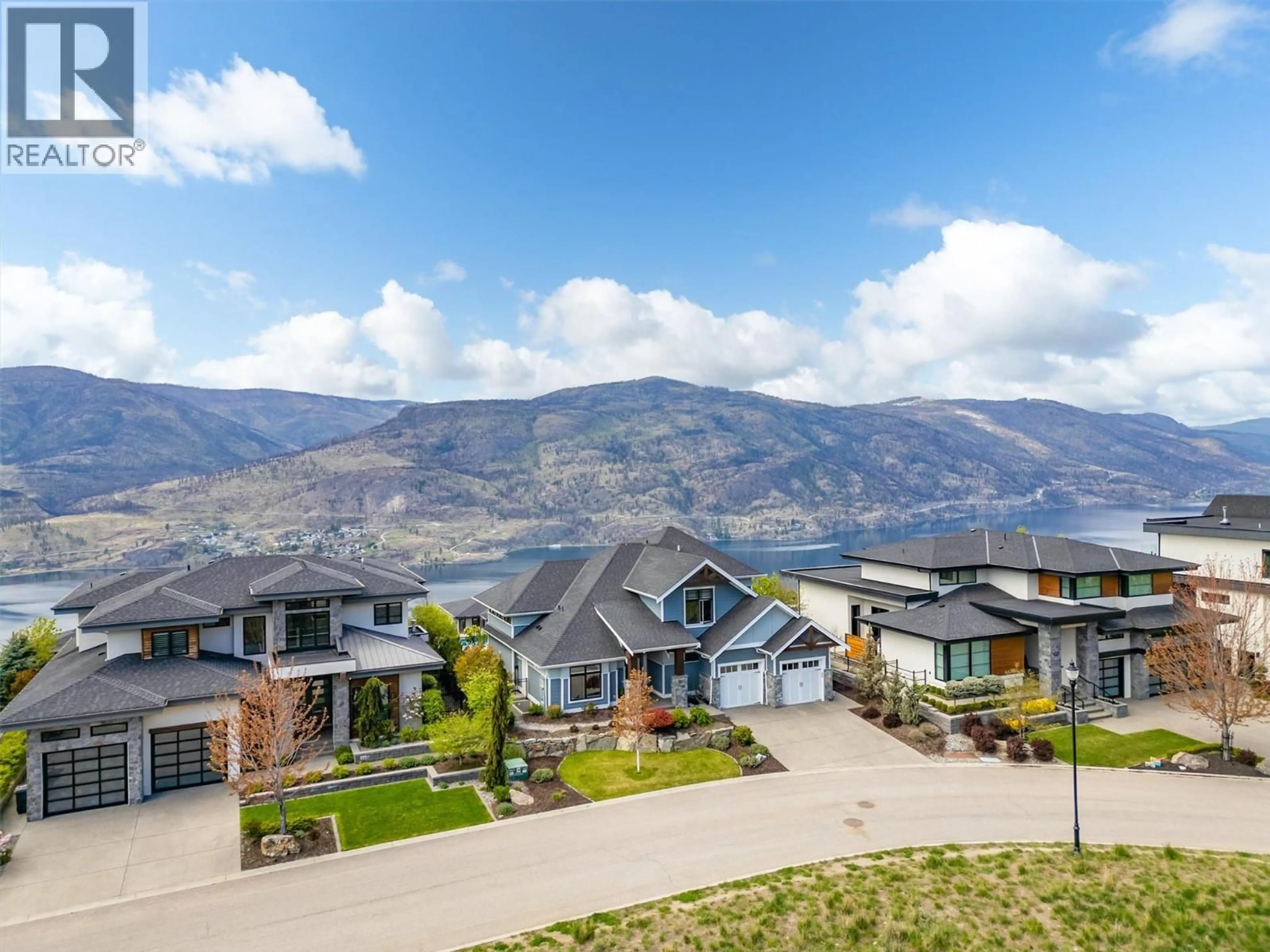 A pic from outside/outdoor area/front of a property/back of a property/a pic from drone, mountain view for 98 RED SKY COURT, Kelowna British Columbia V1V3G4