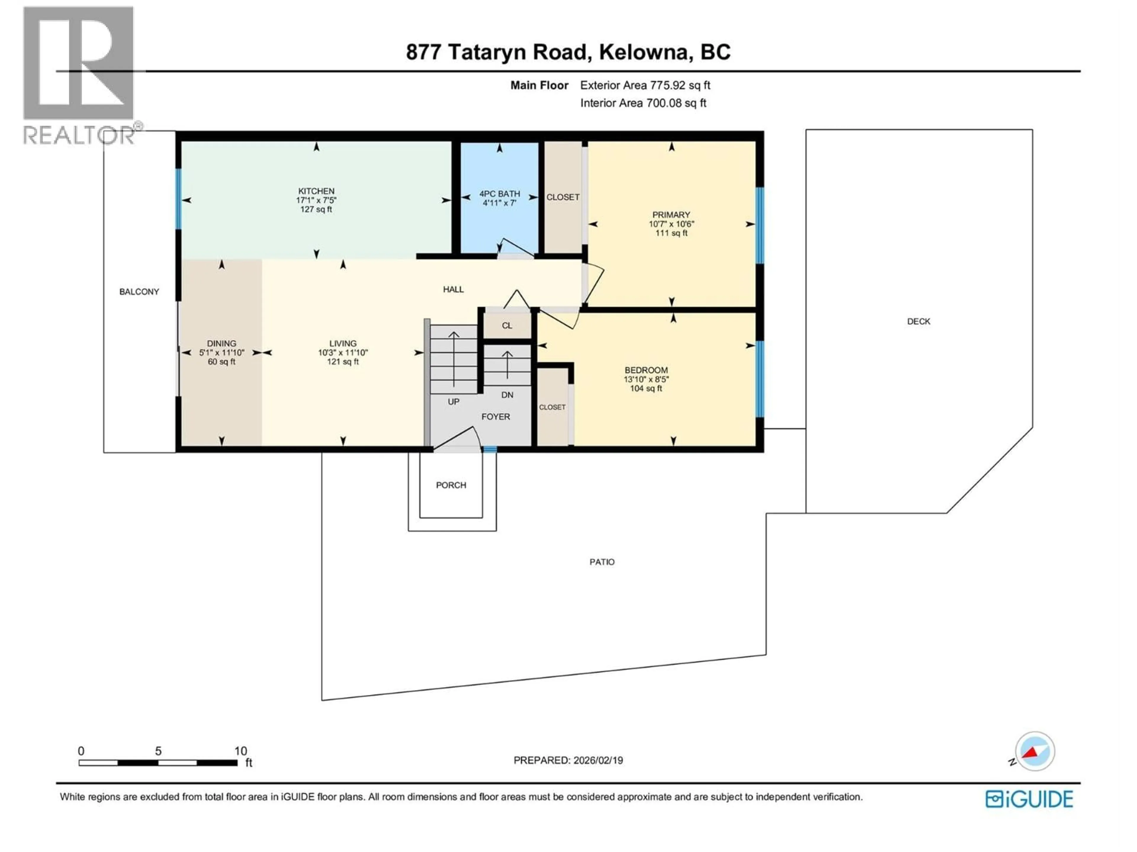 Floor plan for 877 TATARYN ROAD, Kelowna British Columbia V1X1N6
