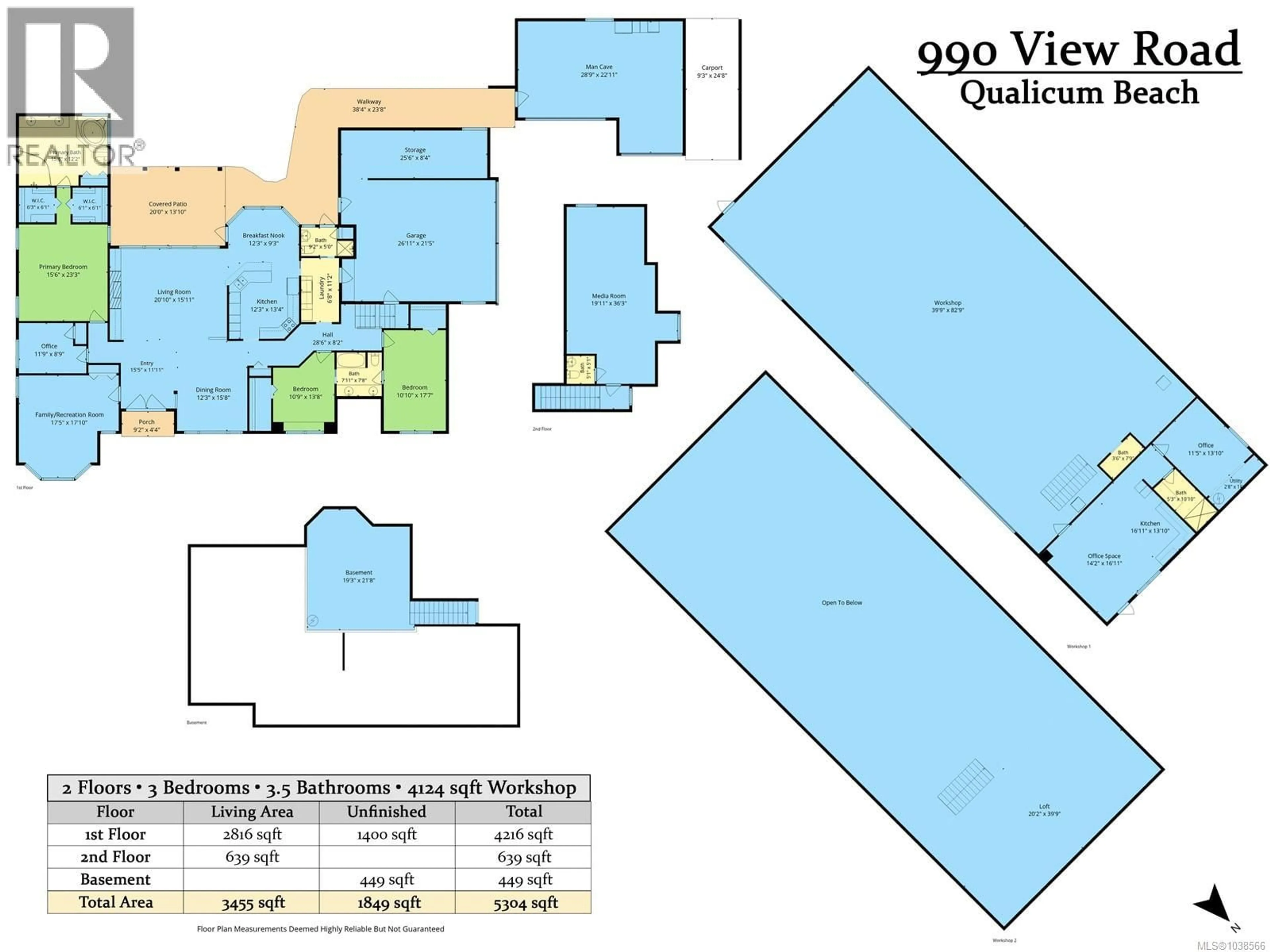 Floor plan for 990 VIEW ROAD, Qualicum Beach British Columbia V9K1N3
