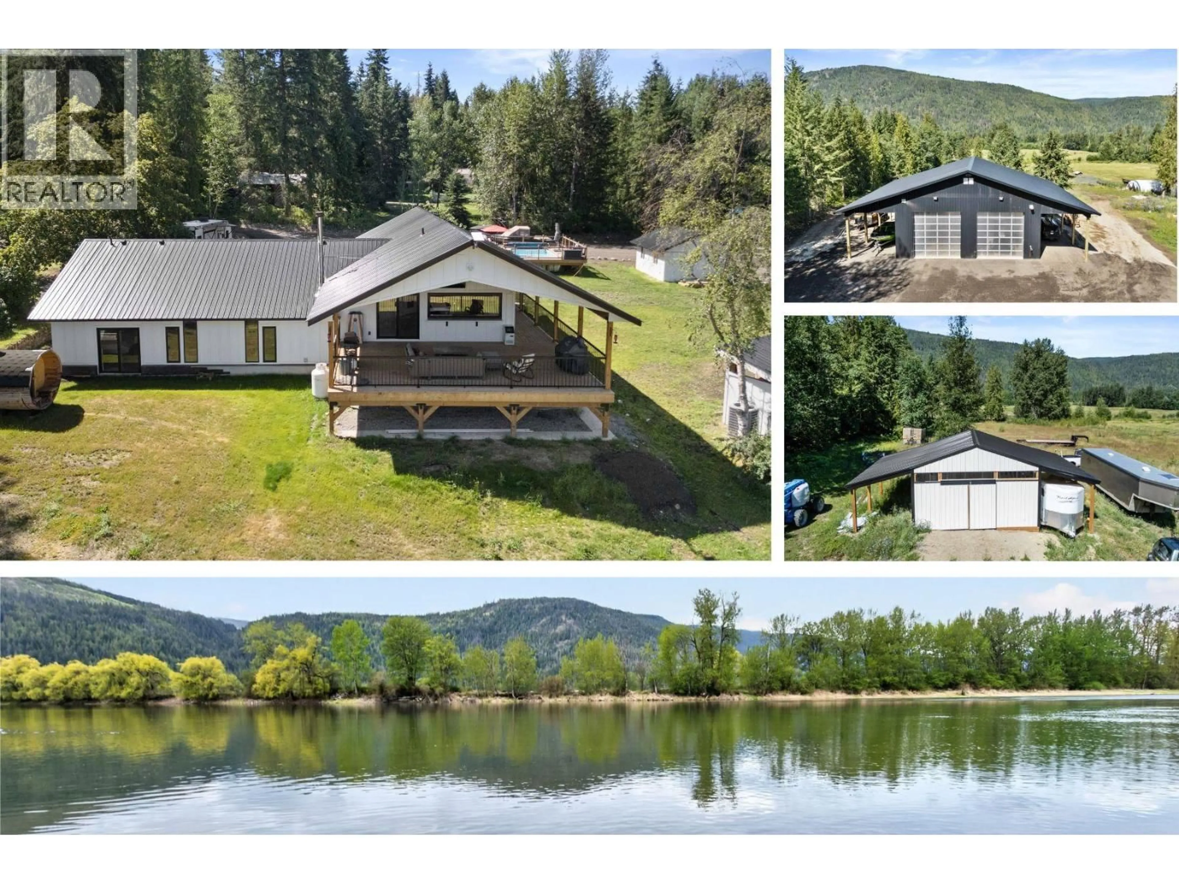 A pic from outside/outdoor area/front of a property/back of a property/a pic from drone, water/lake/river/ocean view for 22 PARSONS ROAD, Mara British Columbia V0E2K0