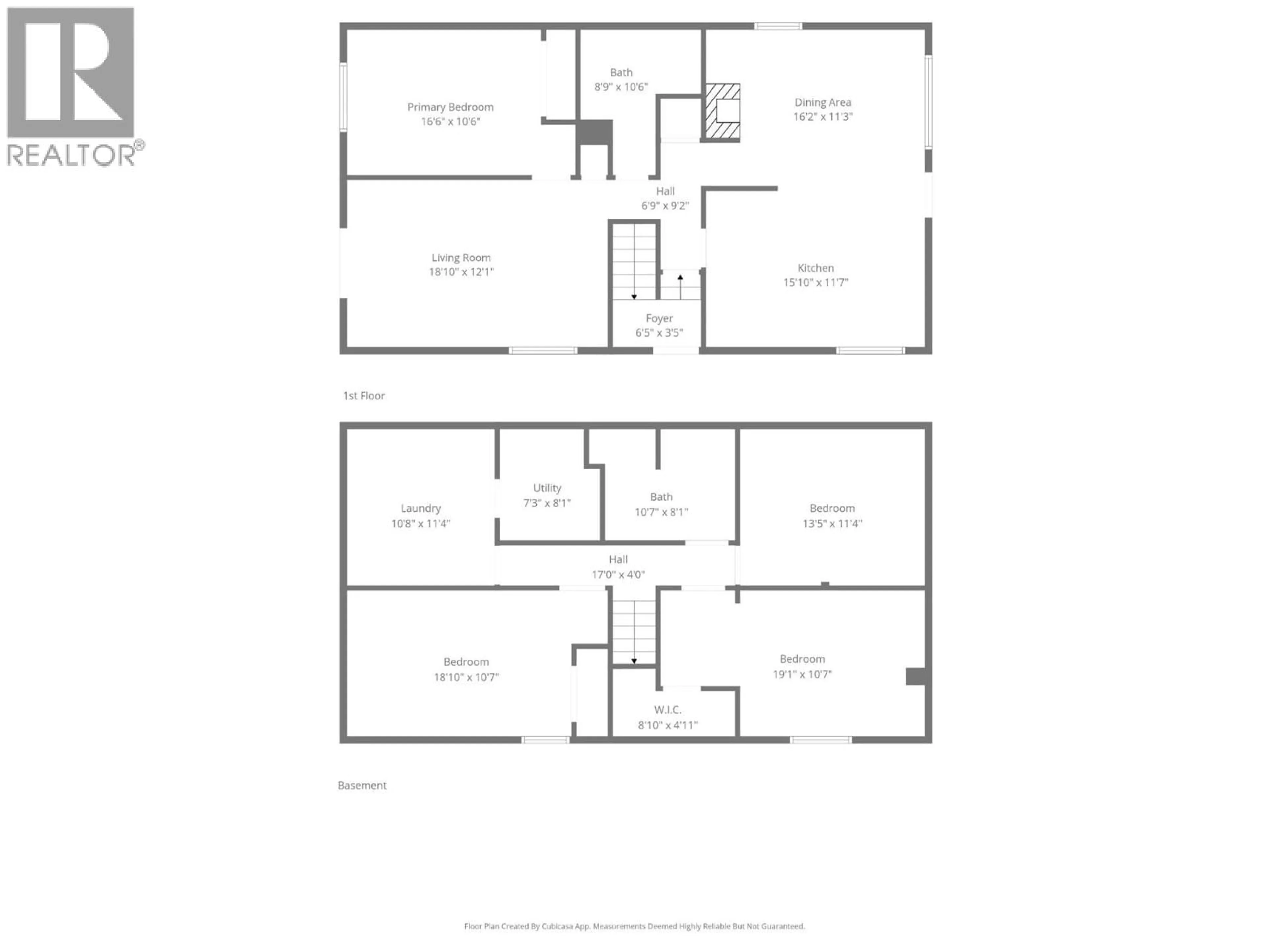 Floor plan for 1216 HICKORY CRESCENT, Sparwood British Columbia V0B2G2