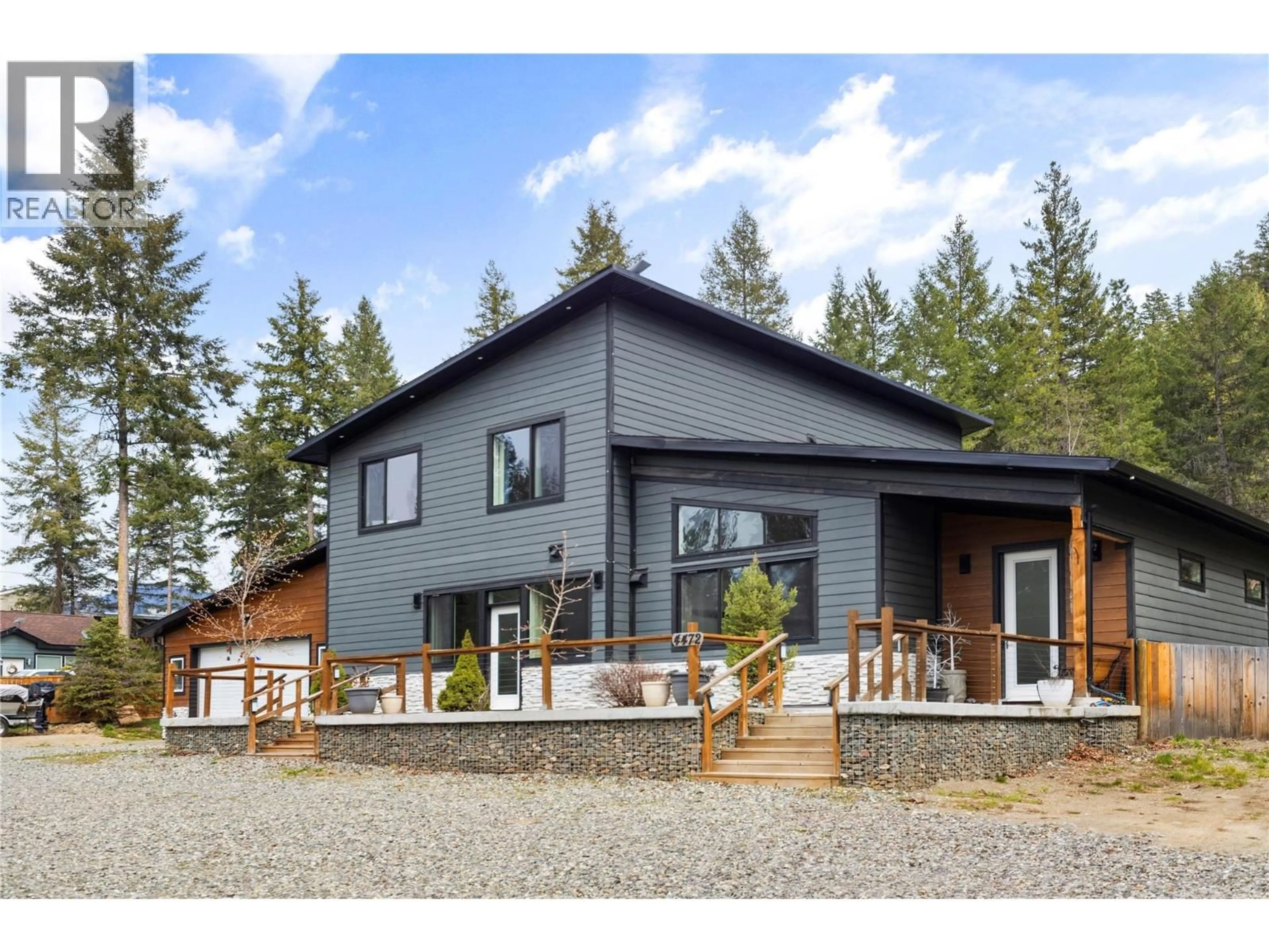 Home with vinyl exterior material, mountain view for 4472 POWER ROAD, Barriere British Columbia V0E1E0