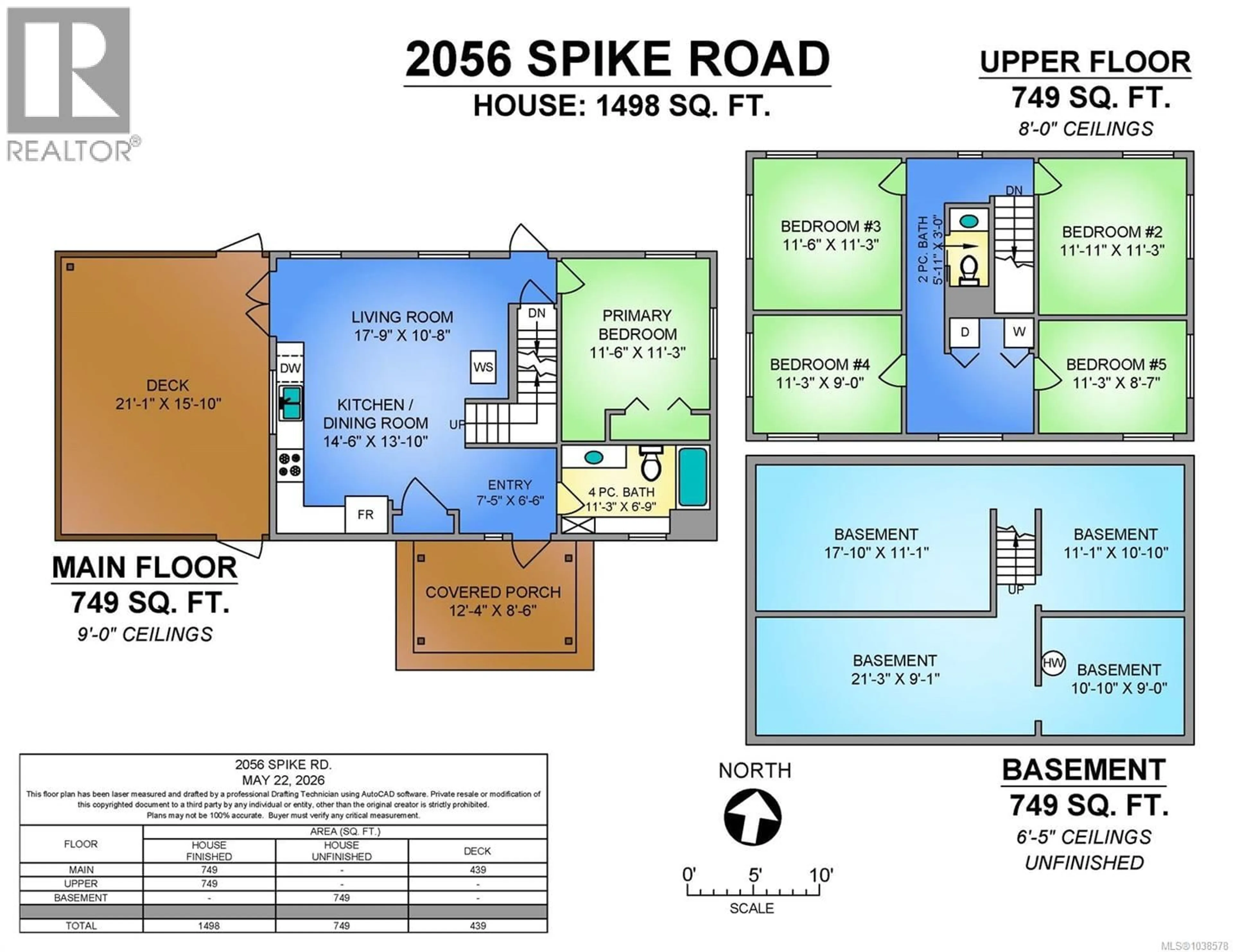 Floor plan for 2056 SPIKE ROAD, Courtenay British Columbia V9J1N5