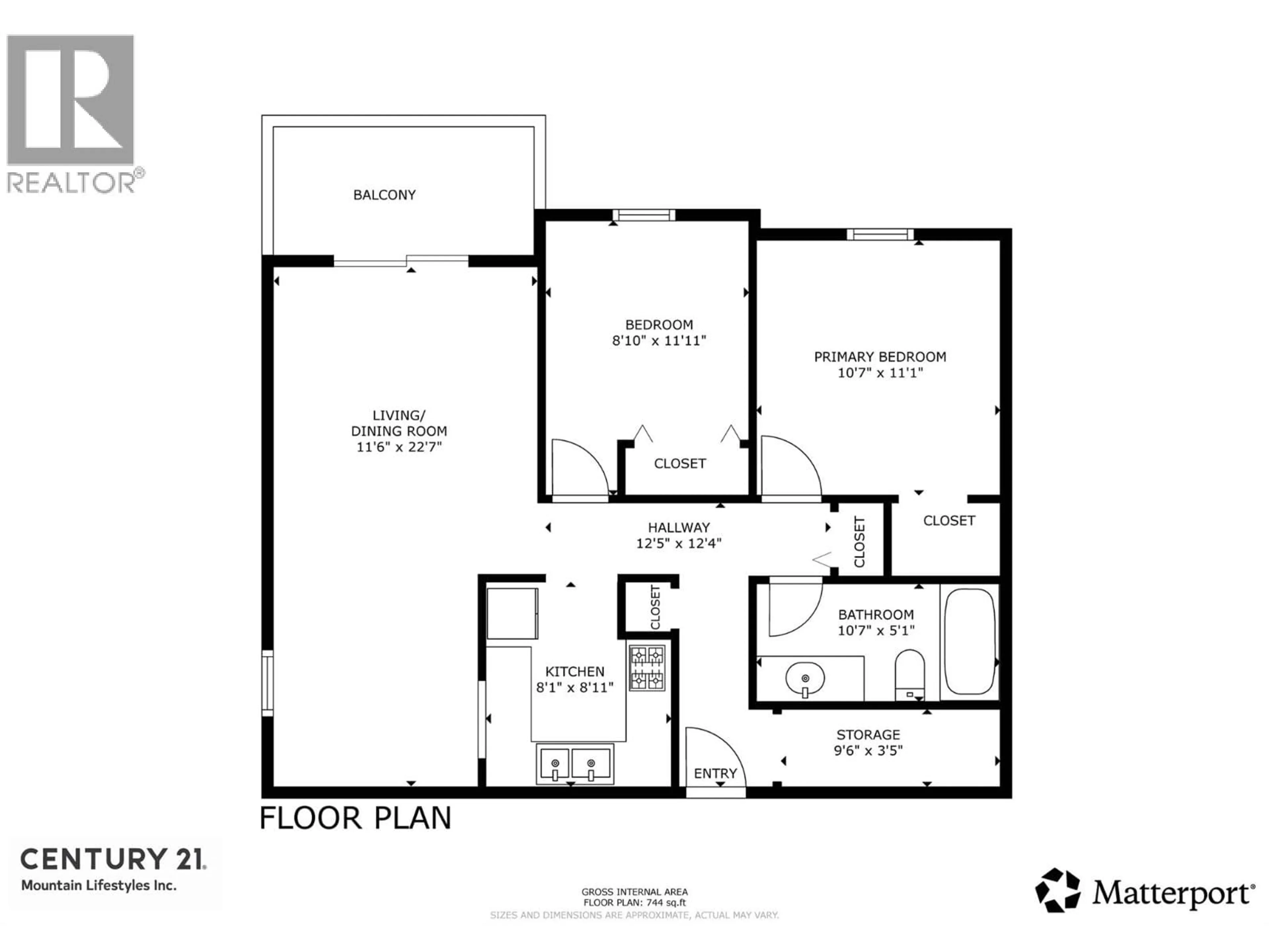 Floor plan for 201 - 93 DEERBORNE DRIVE, Elkford British Columbia V0B1H0