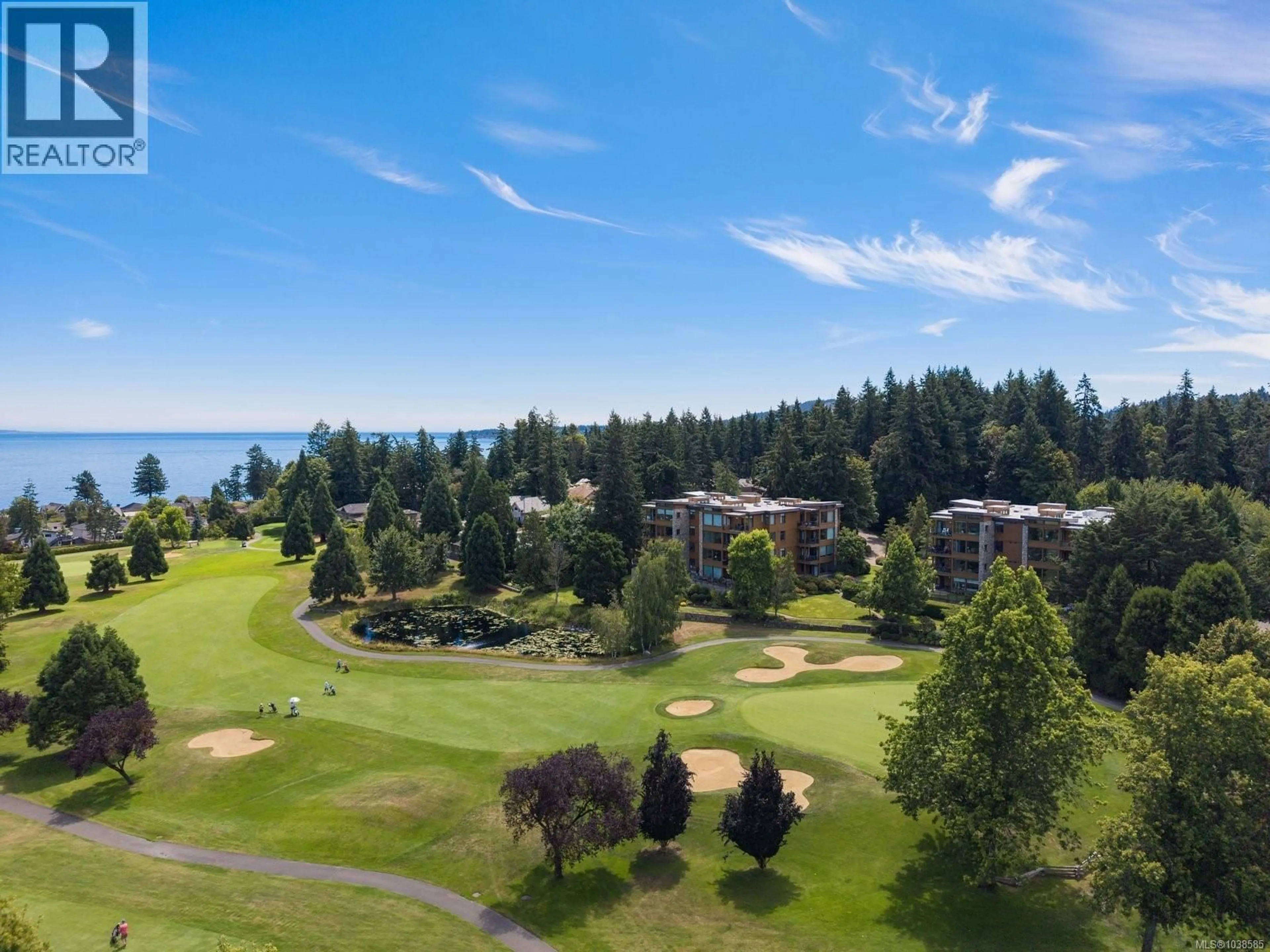 A pic from outside/outdoor area/front of a property/back of a property/a pic from drone, water/lake/river/ocean view for 304 - 5327 CORDOVA BAY ROAD, Saanich British Columbia V8Y2L3