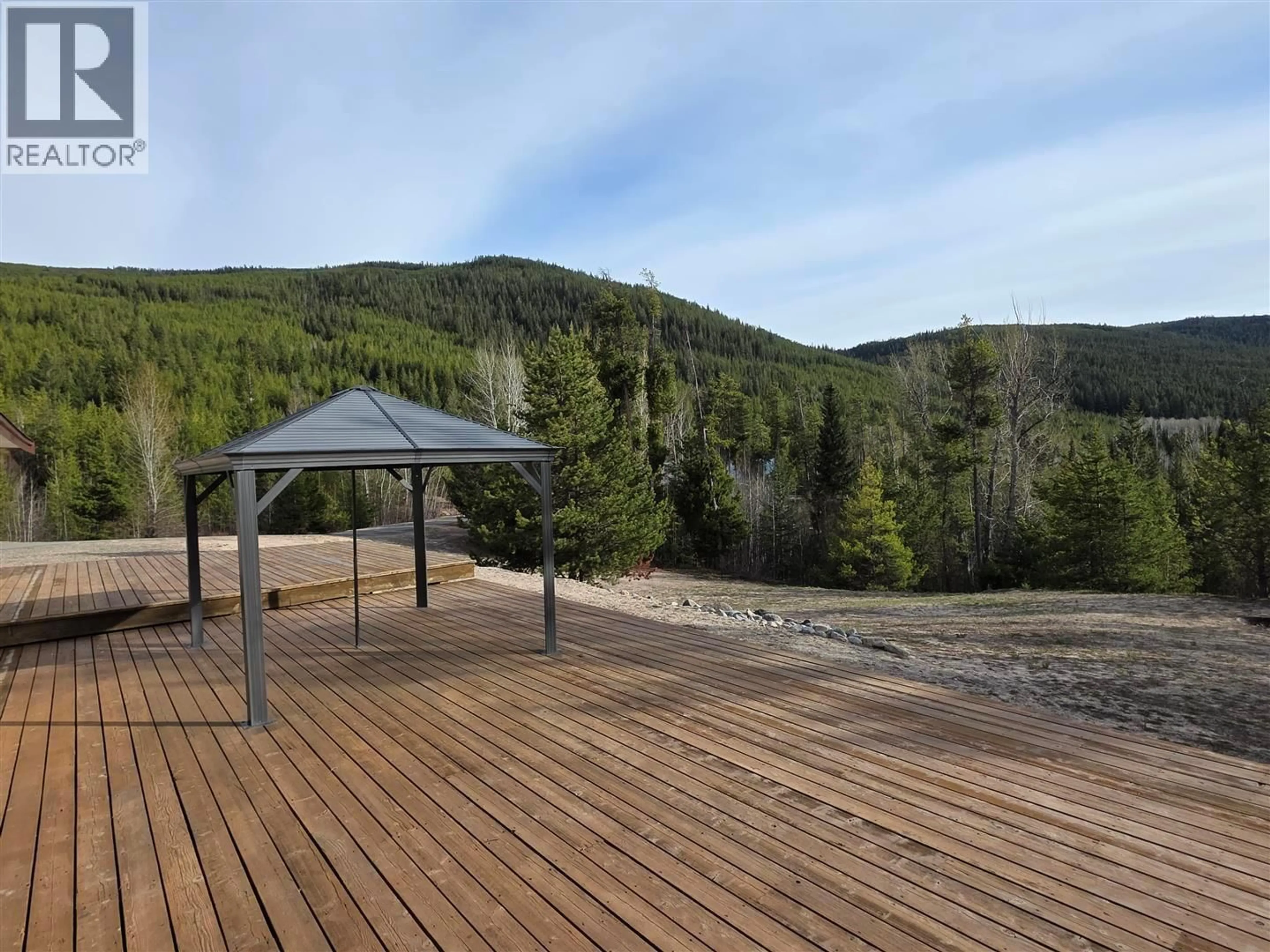 Patio, forest/trees view for 145 JELLICOE ROAD, Princeton British Columbia V0X1W0