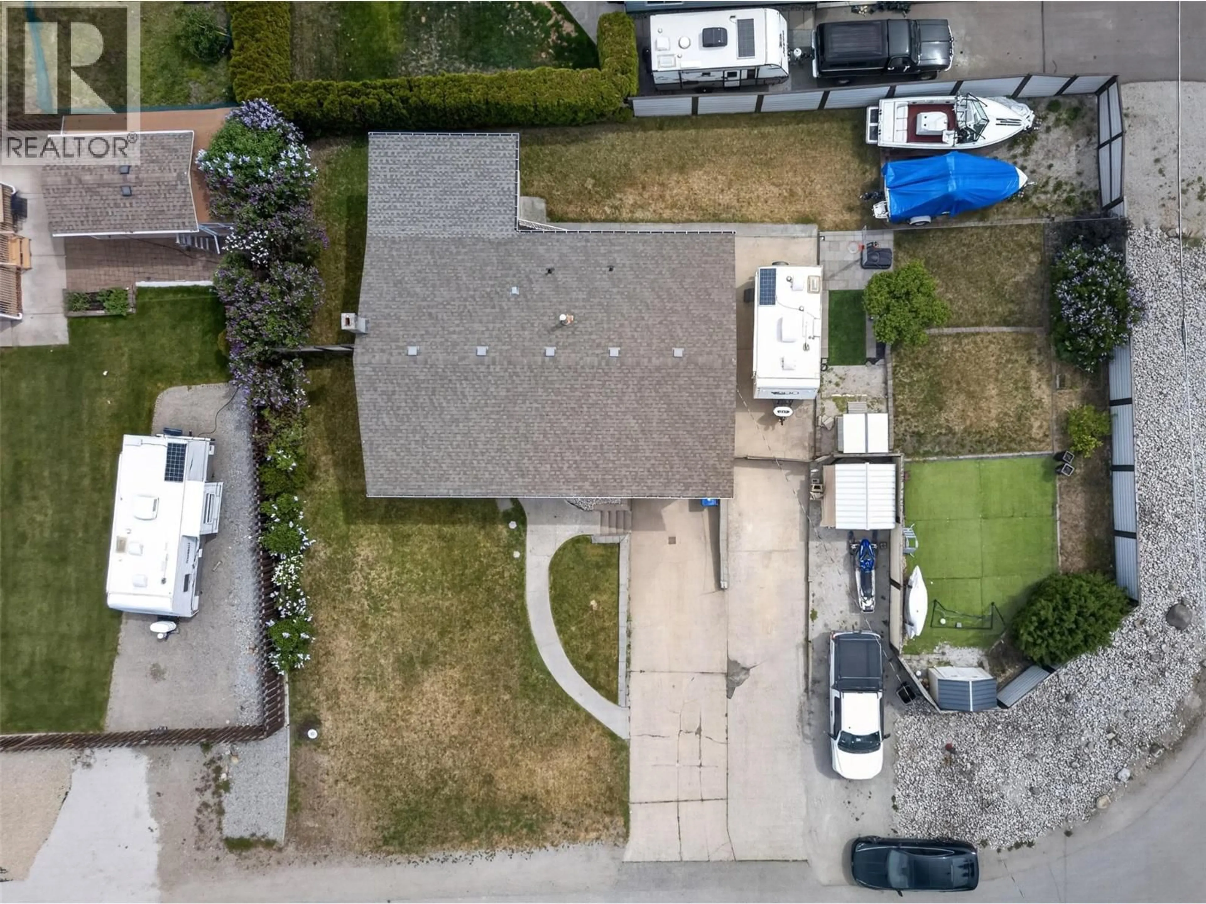 A pic from outside/outdoor area/front of a property/back of a property/a pic from drone, street for 3163 MCCOY ROAD, West Kelowna British Columbia V4T1A8