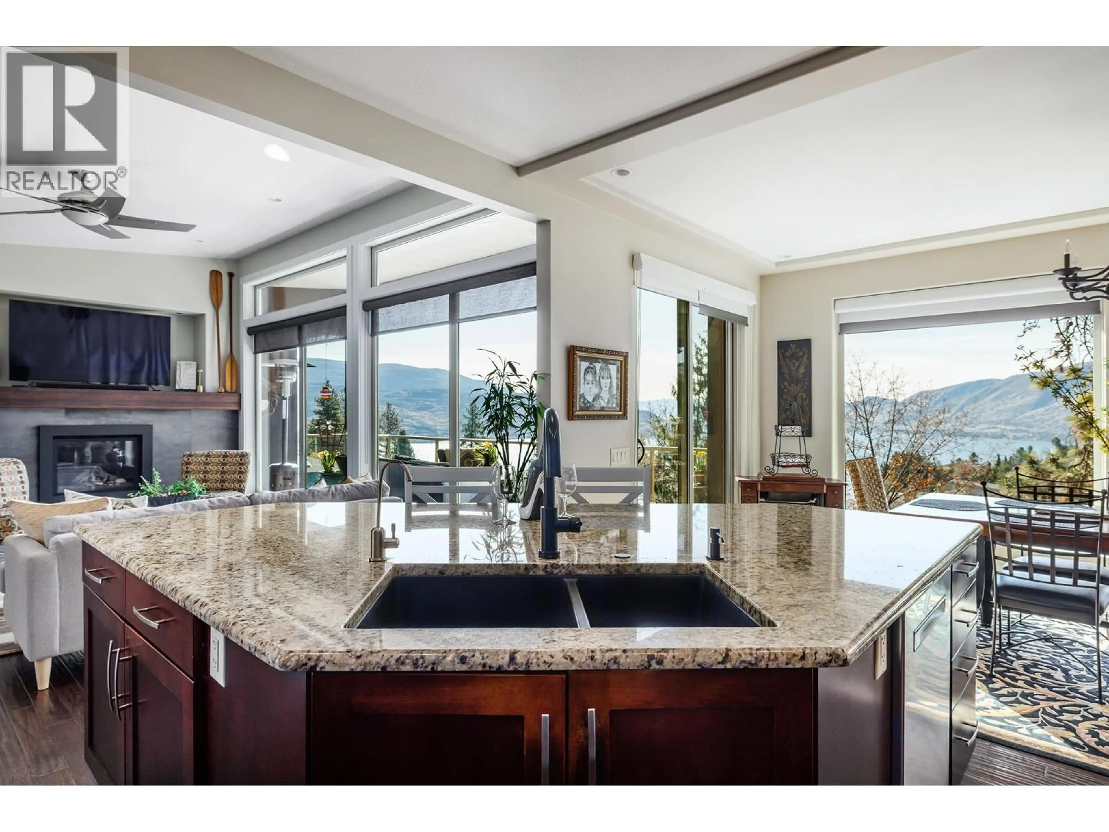 Open concept kitchen, ceramic/tile floor for 5987 MELDRUM PLACE, Peachland British Columbia V0H1X4