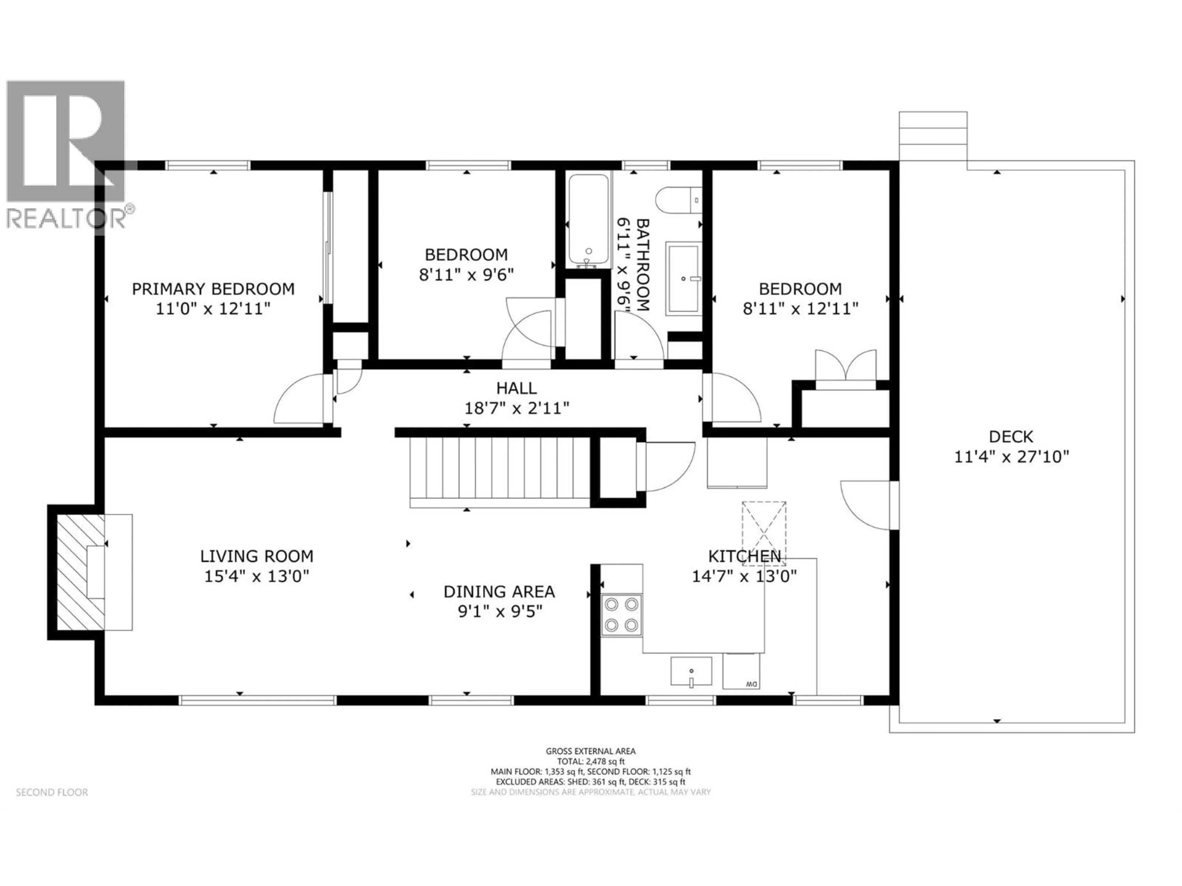Floor plan for 2106 39 STREET, Vernon British Columbia V1T6W4