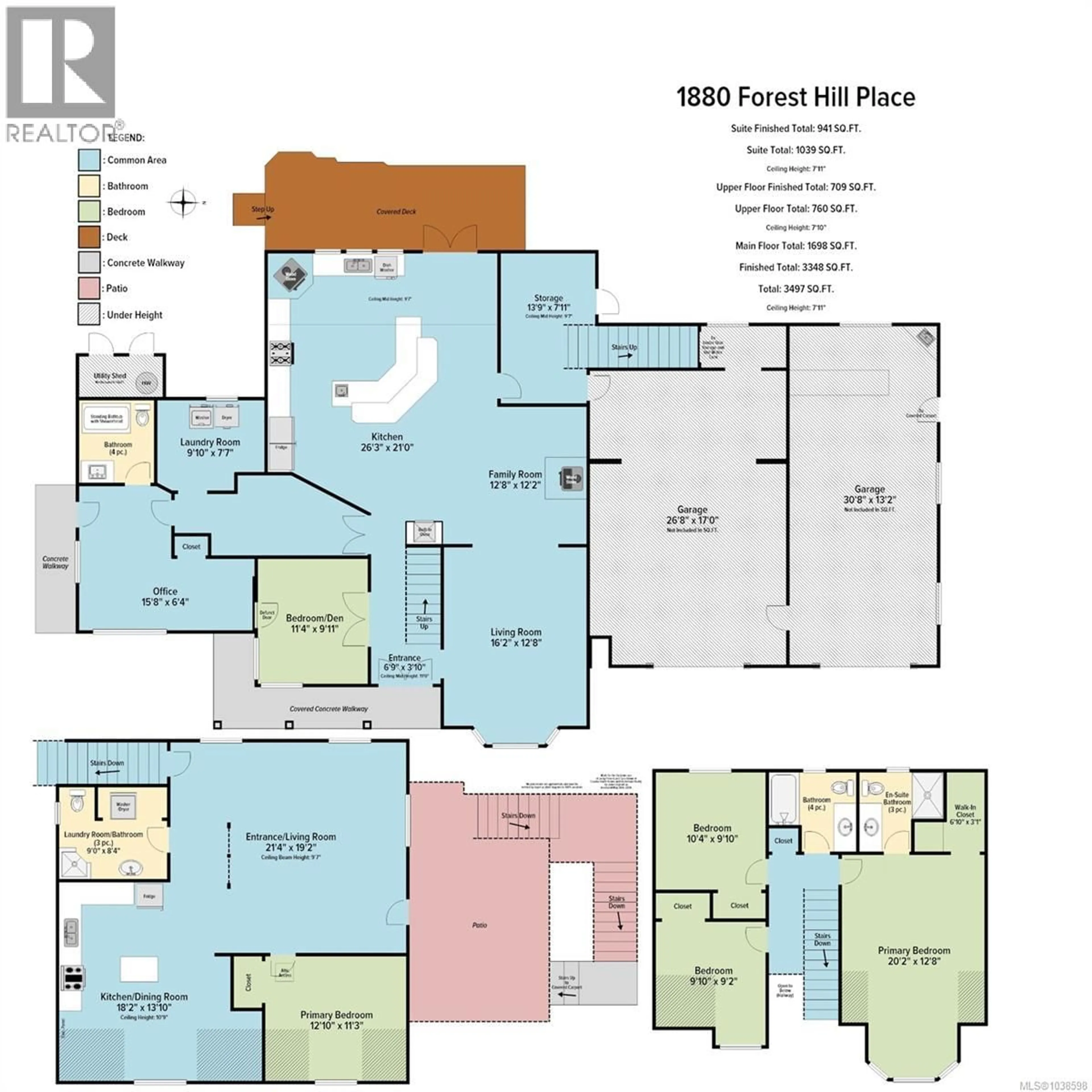 Floor plan for 1880 FOREST HILL PLACE, Nanaimo British Columbia V9X1T2