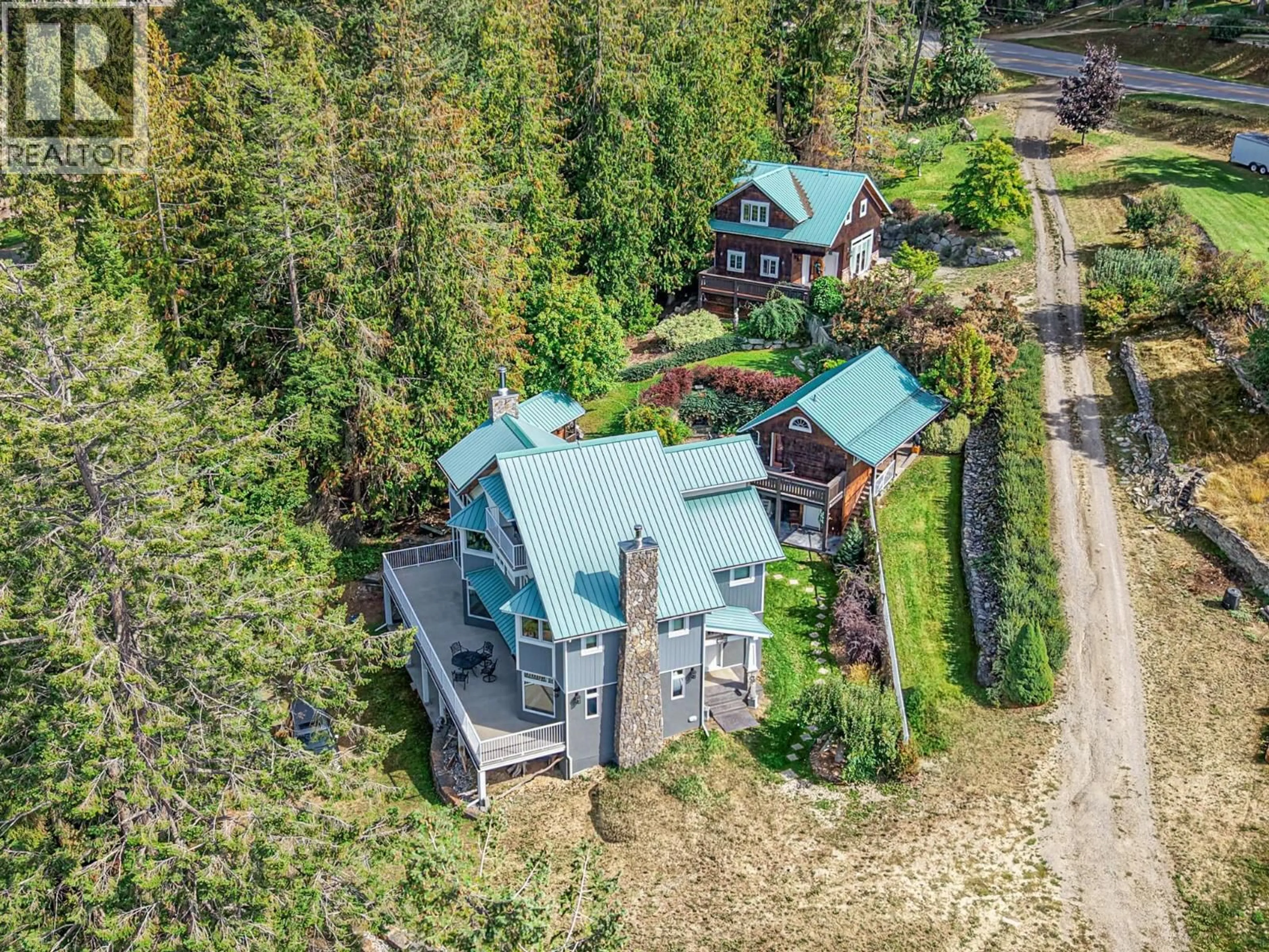 A pic from outside/outdoor area/front of a property/back of a property/a pic from drone, unknown for 12035 3A HIGHWAY, Boswell British Columbia V0B1A3