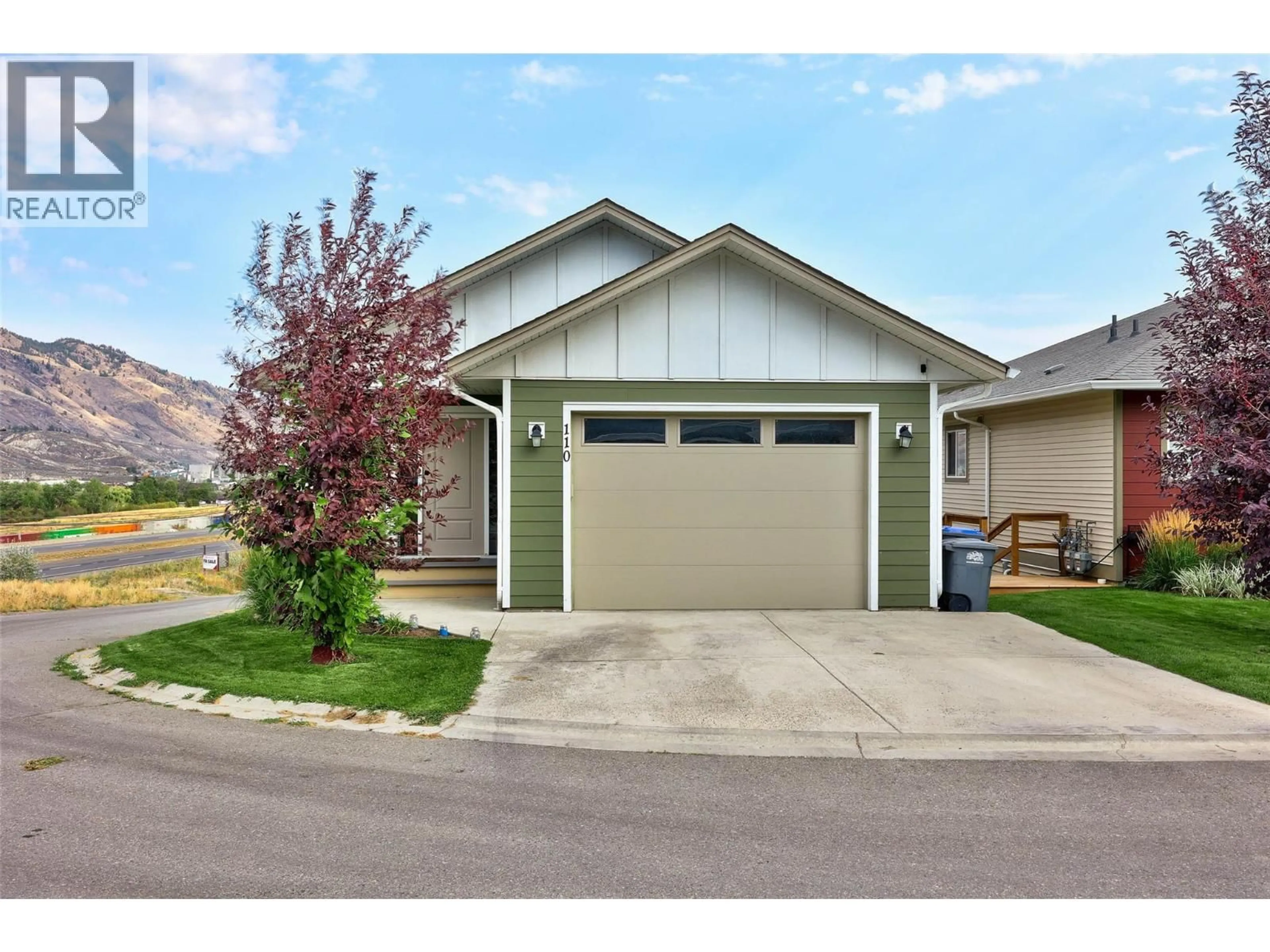 Home with vinyl exterior material, street for 110 - 8800 DALLAS DRIVE, Kamloops British Columbia V2C0G8