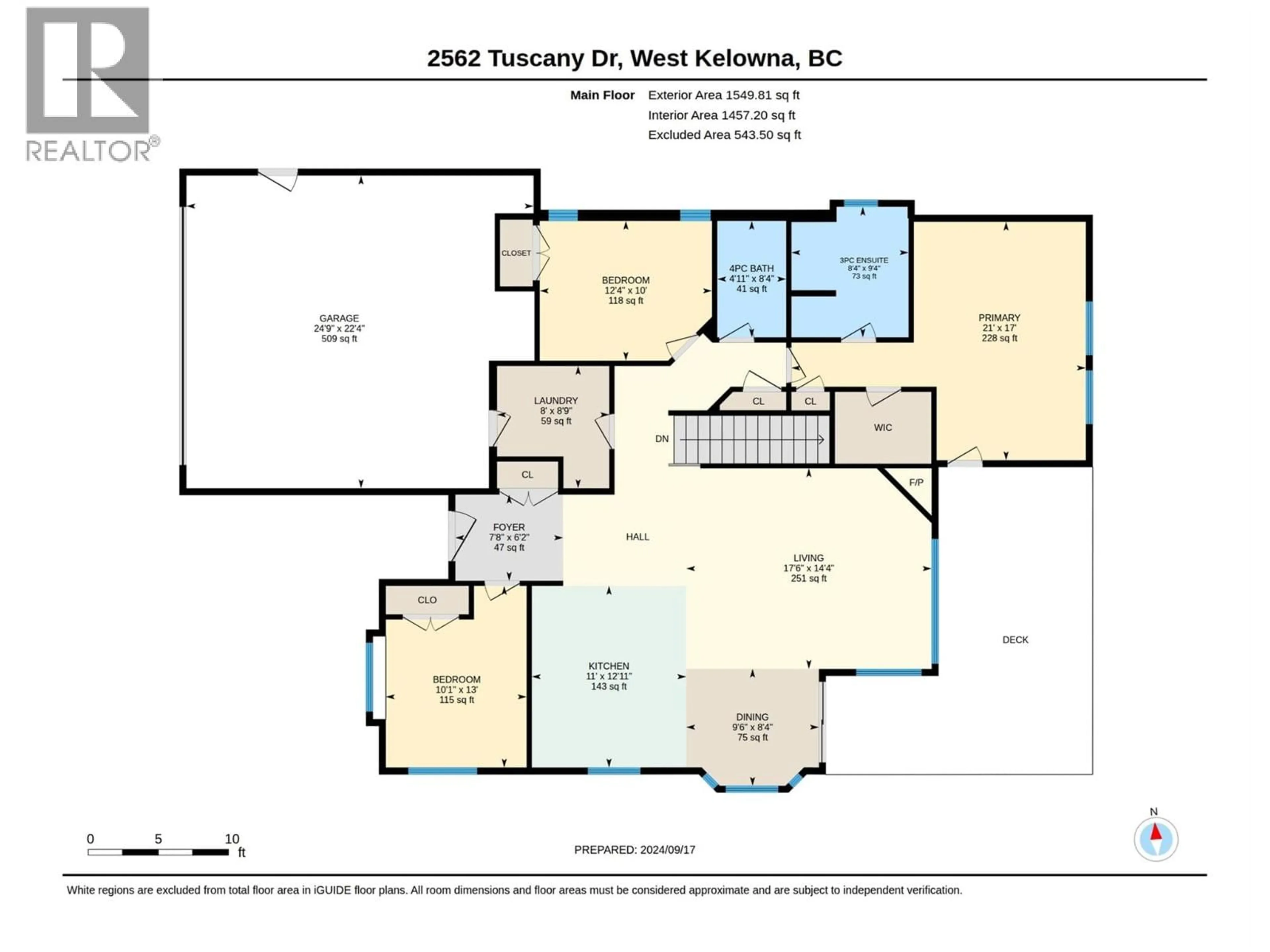 Floor plan for 2562 TUSCANY DRIVE, West Kelowna British Columbia V4T3B6