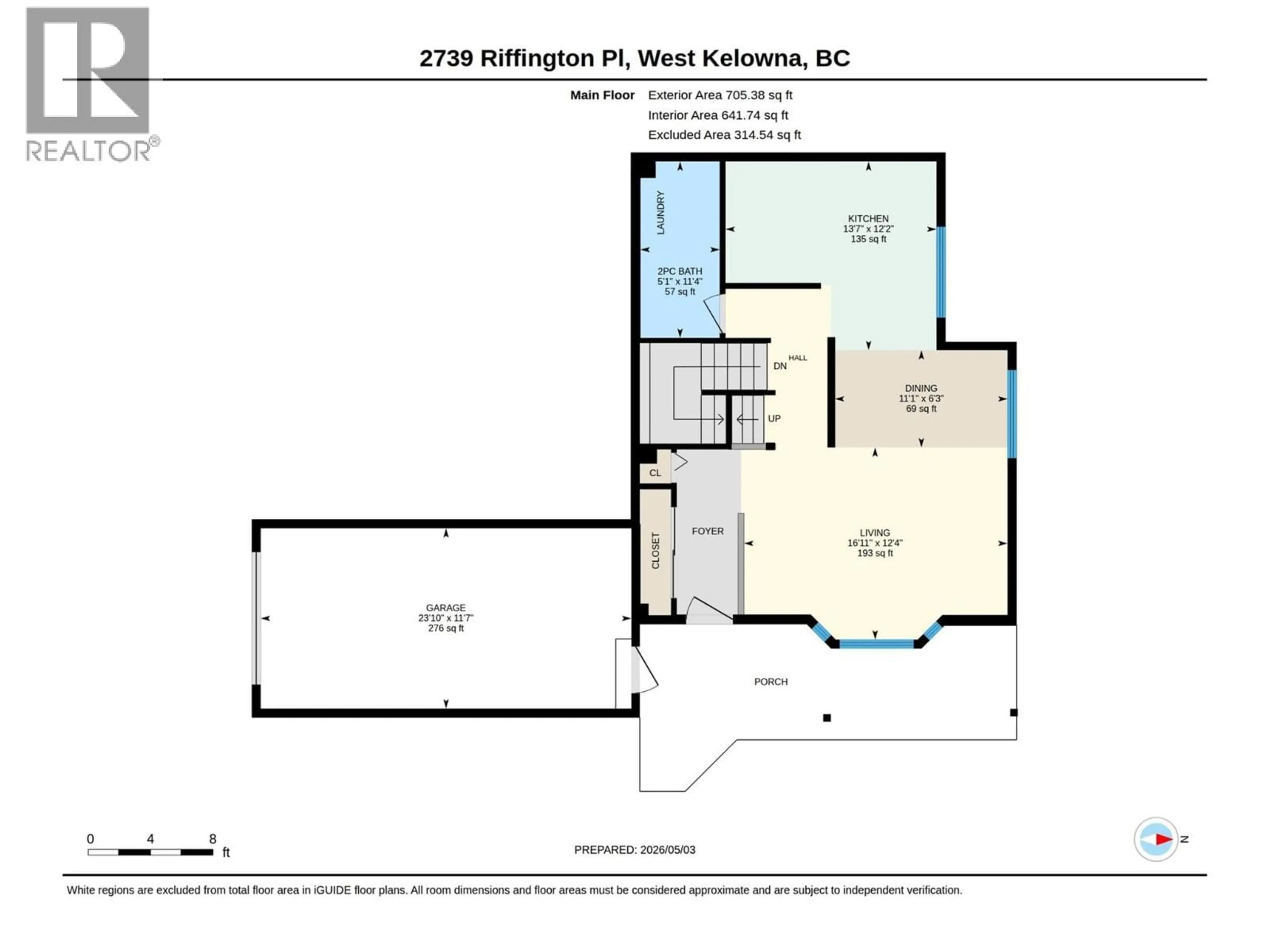 Floor plan for 2739 RIFFINGTON PLACE, West Kelowna British Columbia V1Z3L1