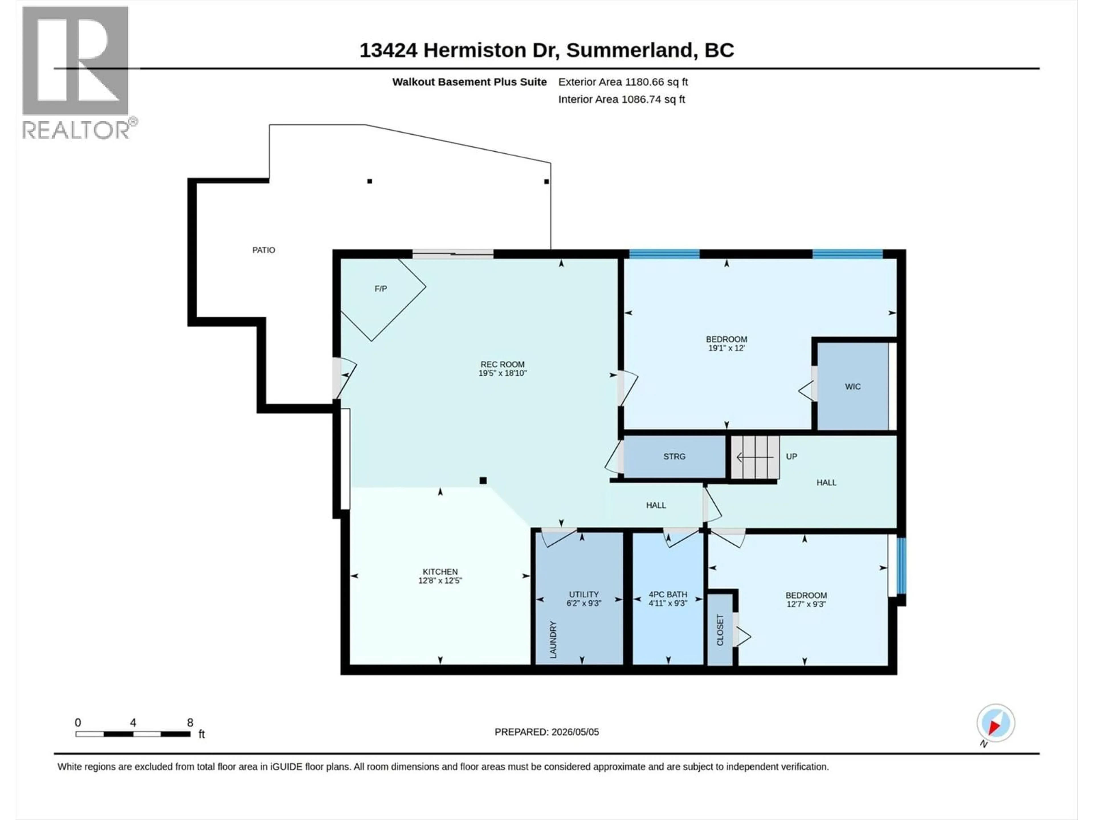 Floor plan for 13424 HERMISTON DRIVE, Summerland British Columbia V0H1Z8