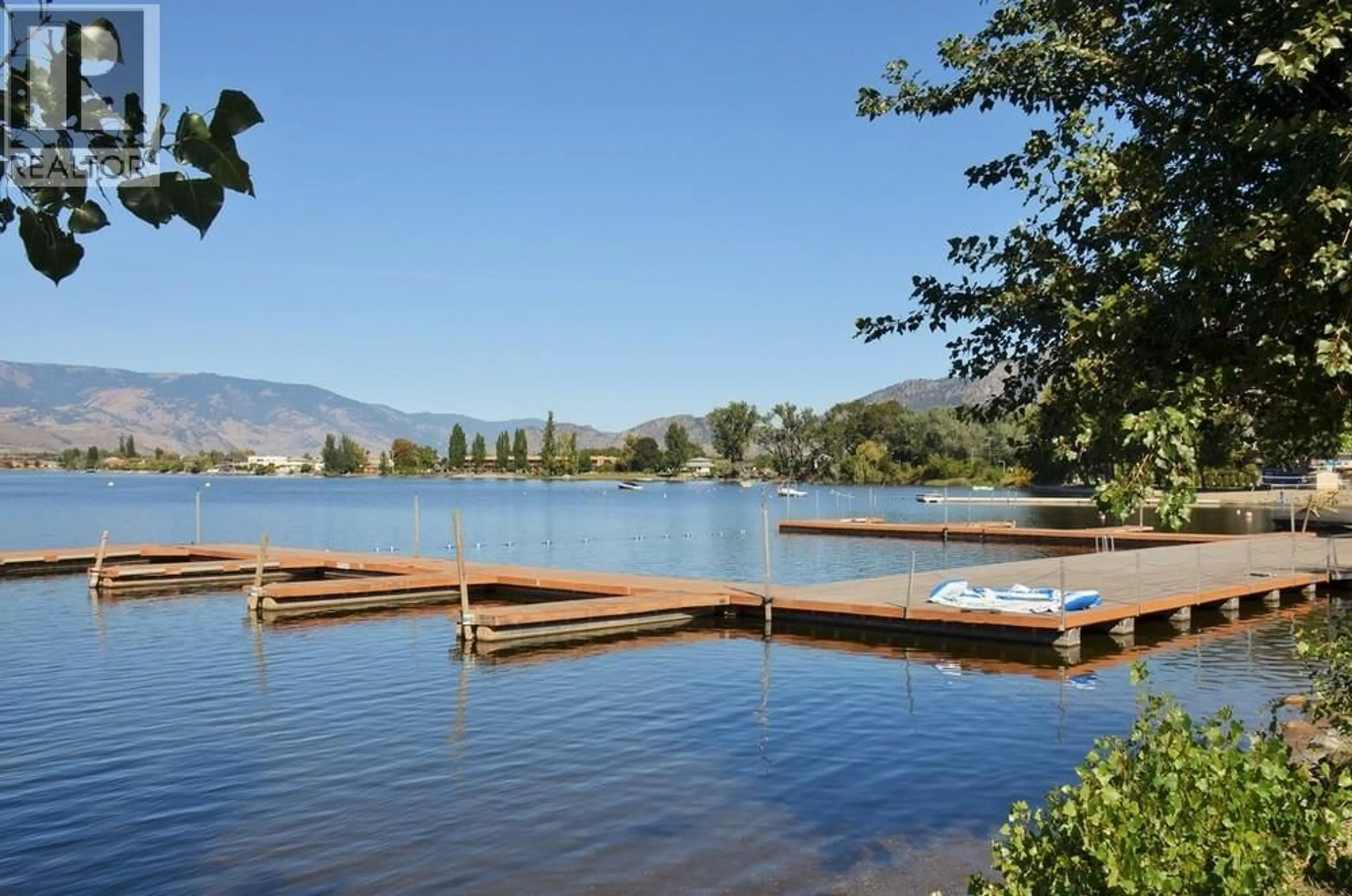 Patio, water/lake/river/ocean view for 114 - 4300 44TH AVENUE, Osoyoos British Columbia V0H1V6