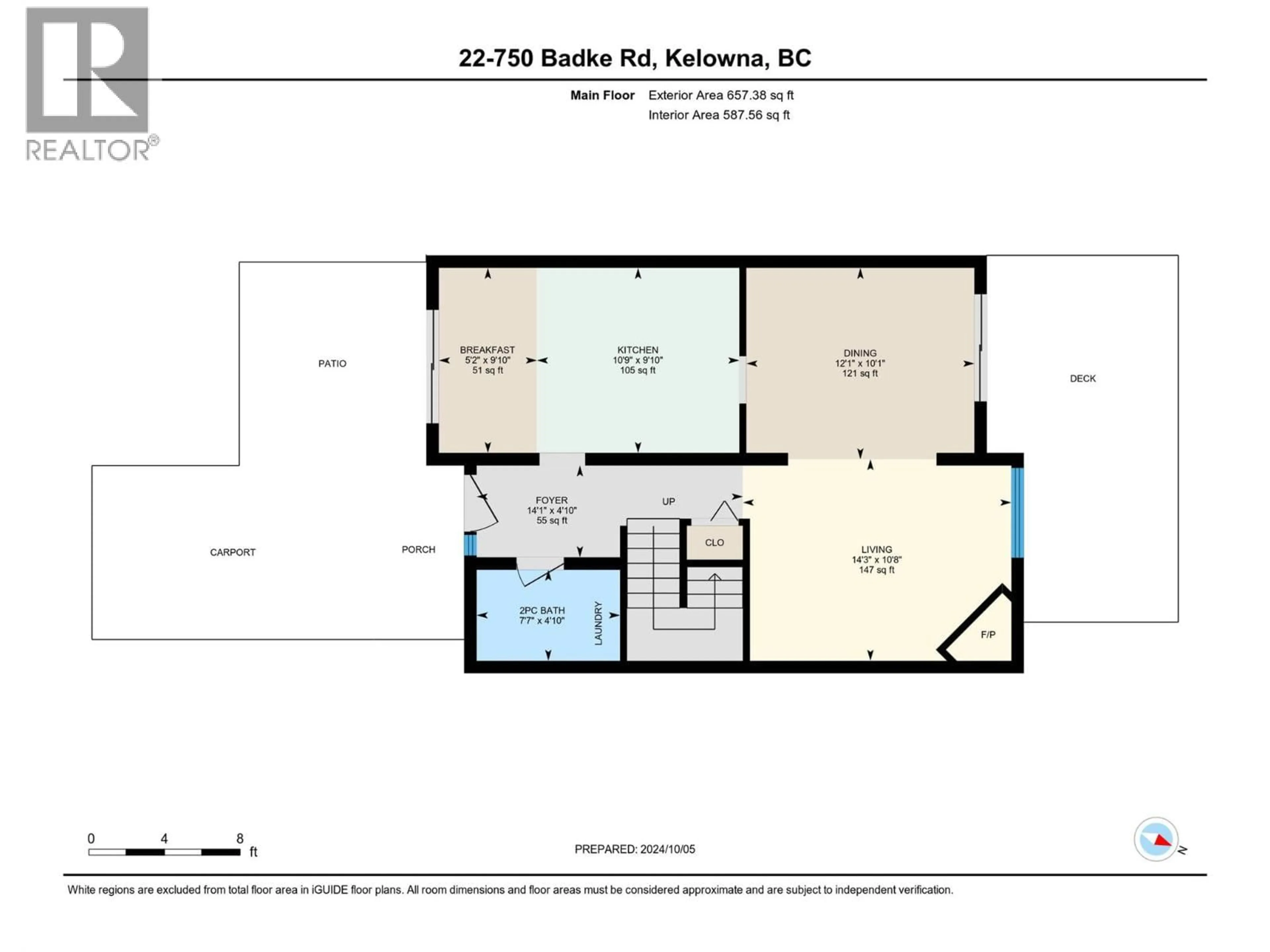 Floor plan for 22 - 750 BADKE ROAD, Kelowna British Columbia V1X6G9