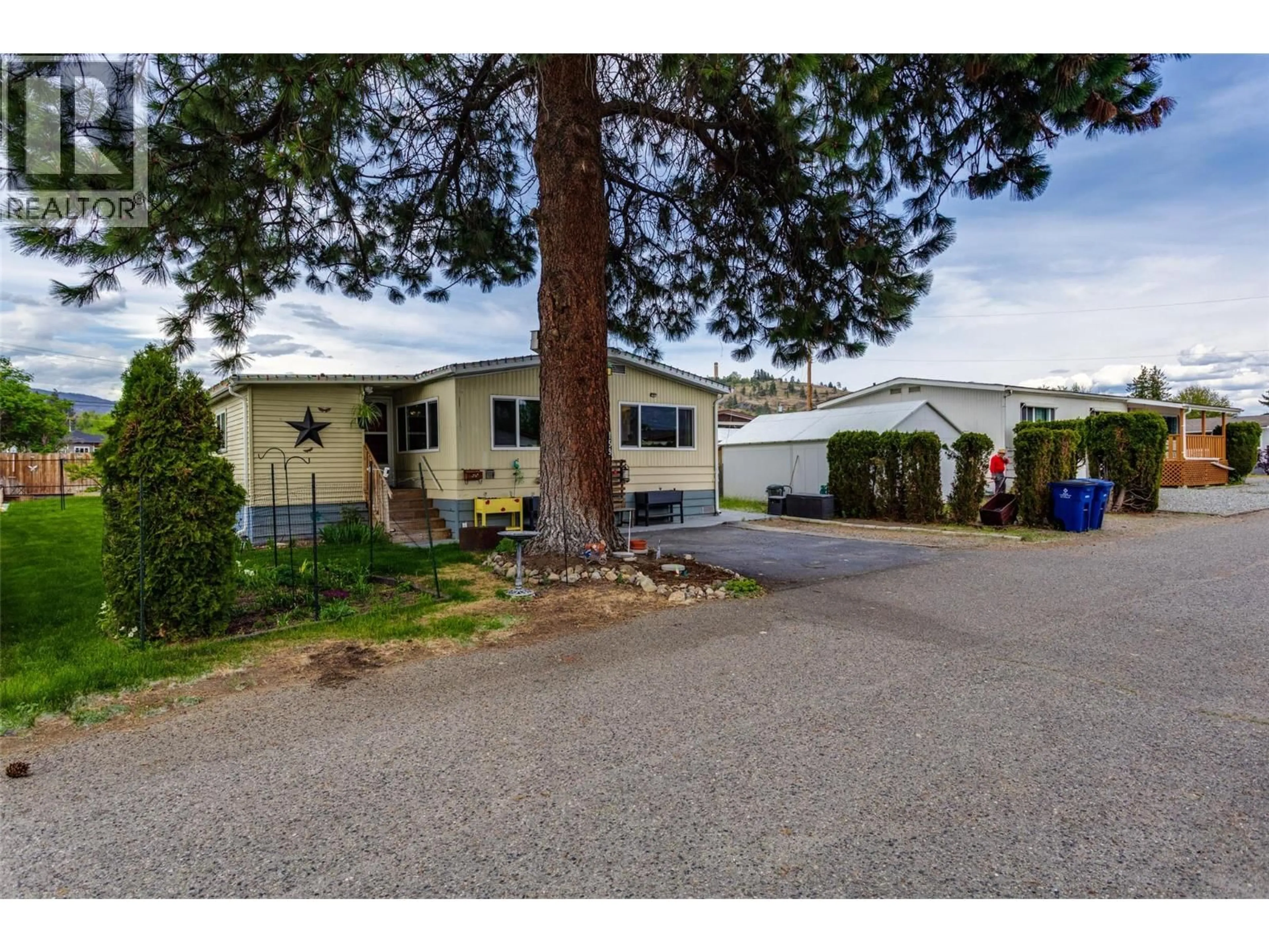 A pic from outside/outdoor area/front of a property/back of a property/a pic from drone, street for 159 - 1880 OLD BOUCHERIE ROAD, West Kelowna British Columbia V4T1Z3