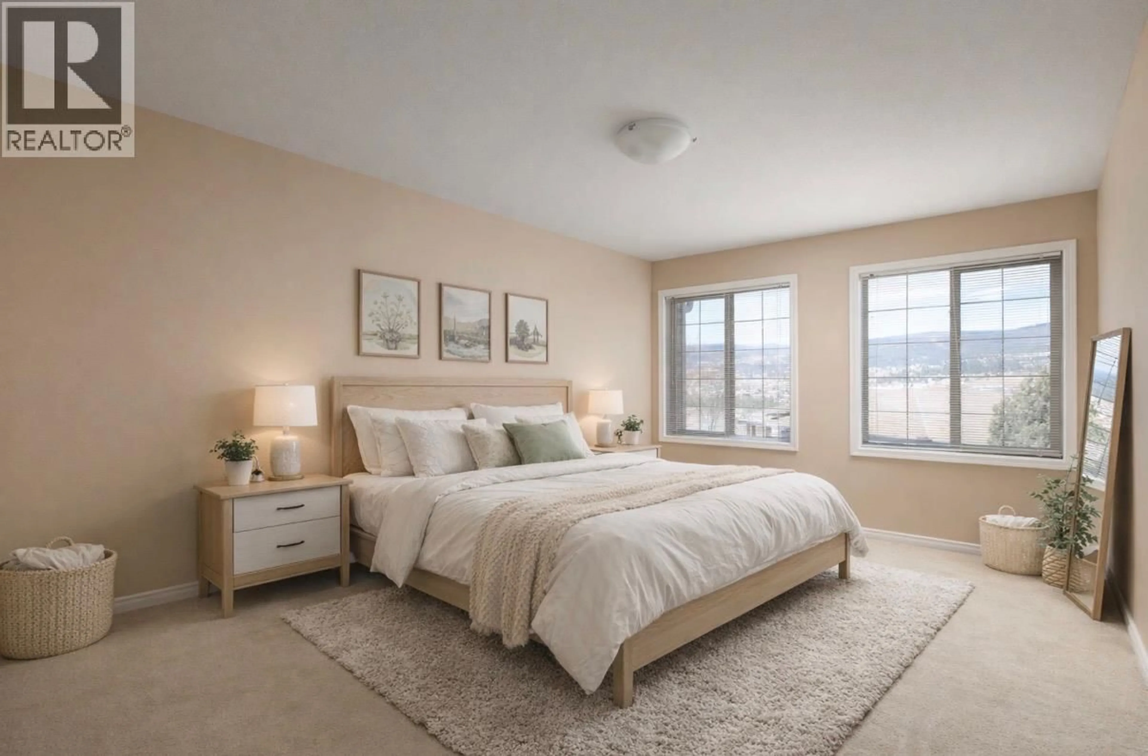 Bedroom with bed, unknown for 6 - 3512 RIDGE BOULEVARD, West Kelowna British Columbia V4T2H9