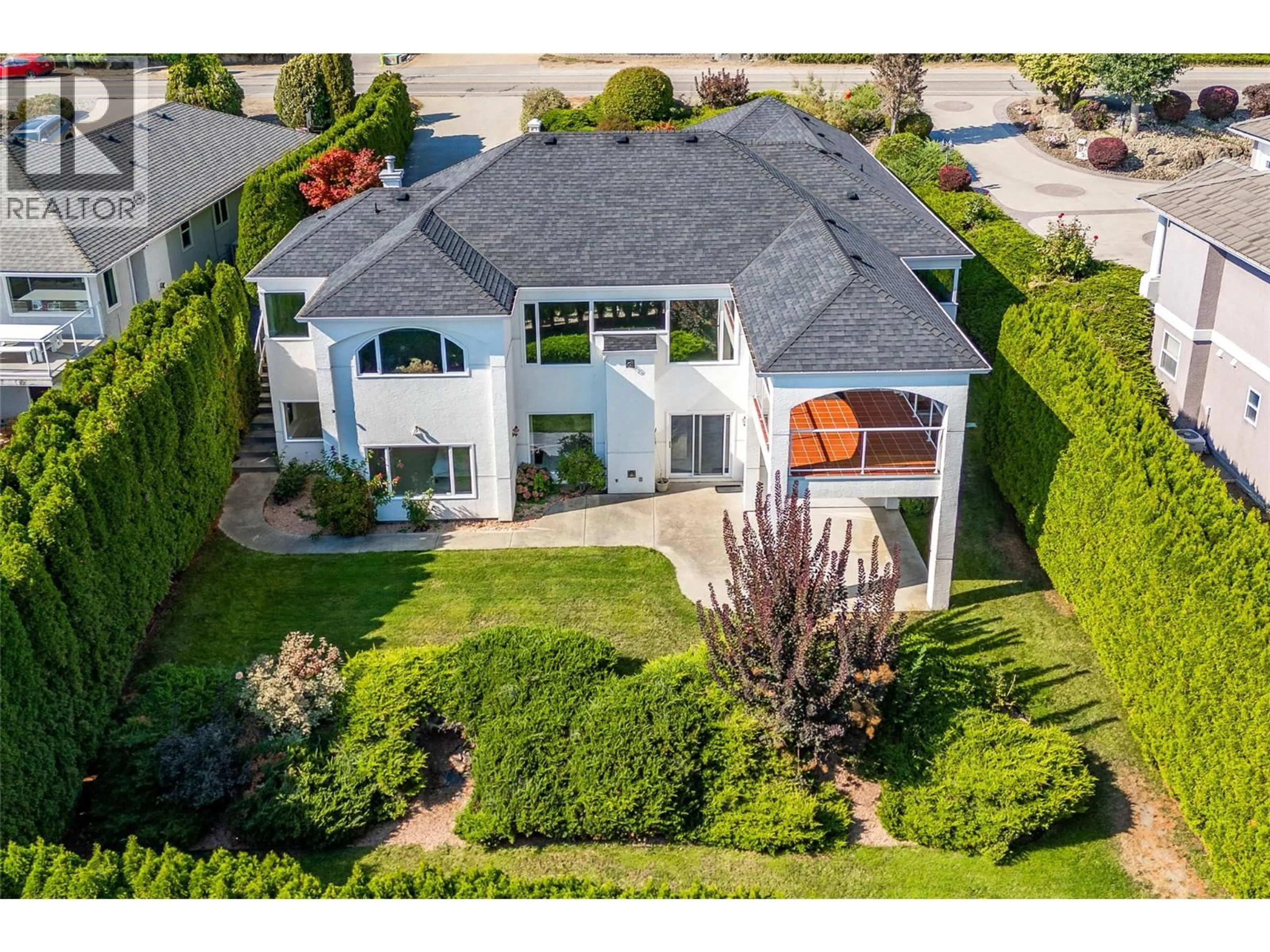 A pic from outside/outdoor area/front of a property/back of a property/a pic from drone, street for 2545 CAMPBELL ROAD, West Kelowna British Columbia V1Z1S9