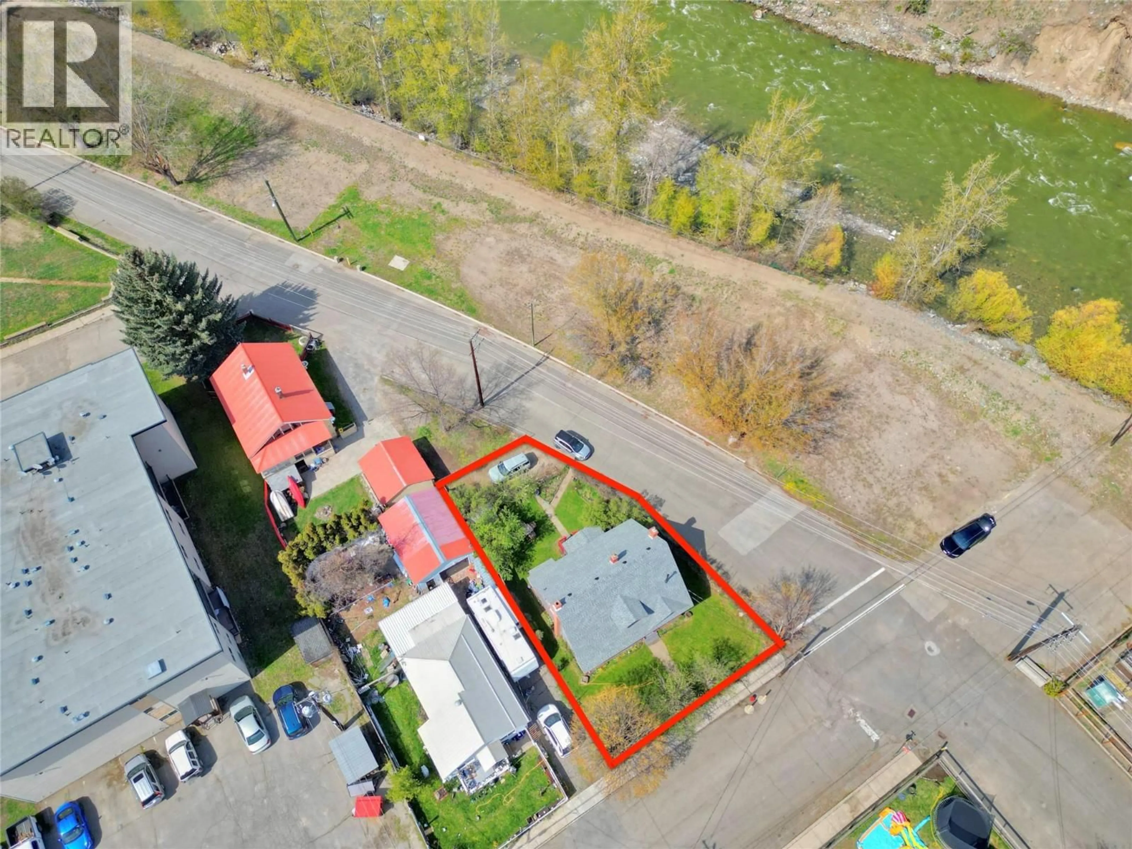A pic from outside/outdoor area/front of a property/back of a property/a pic from drone, street for 55 HAROLD AVENUE, Princeton British Columbia V0X1W0