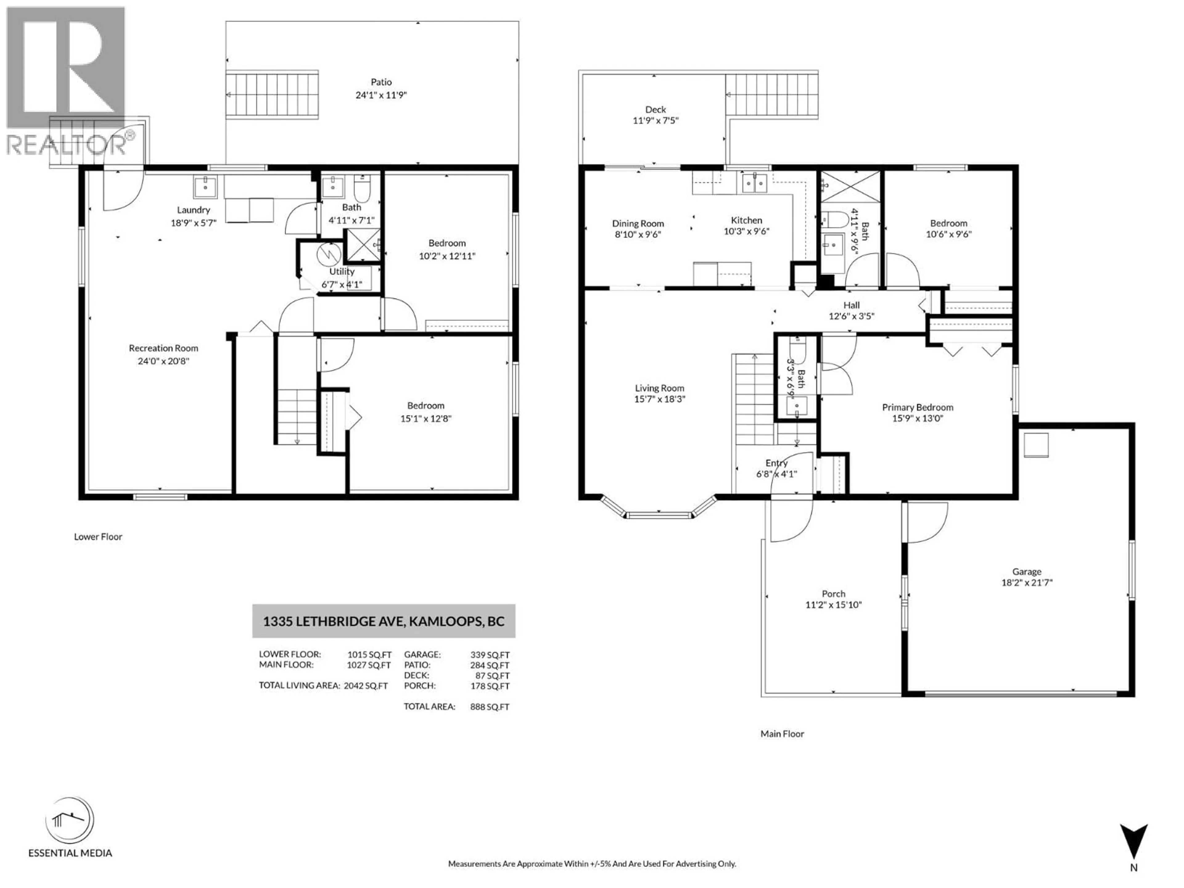 Floor plan for 1335 LETHBRIDGE AVENUE, Kamloops British Columbia V2B8K6