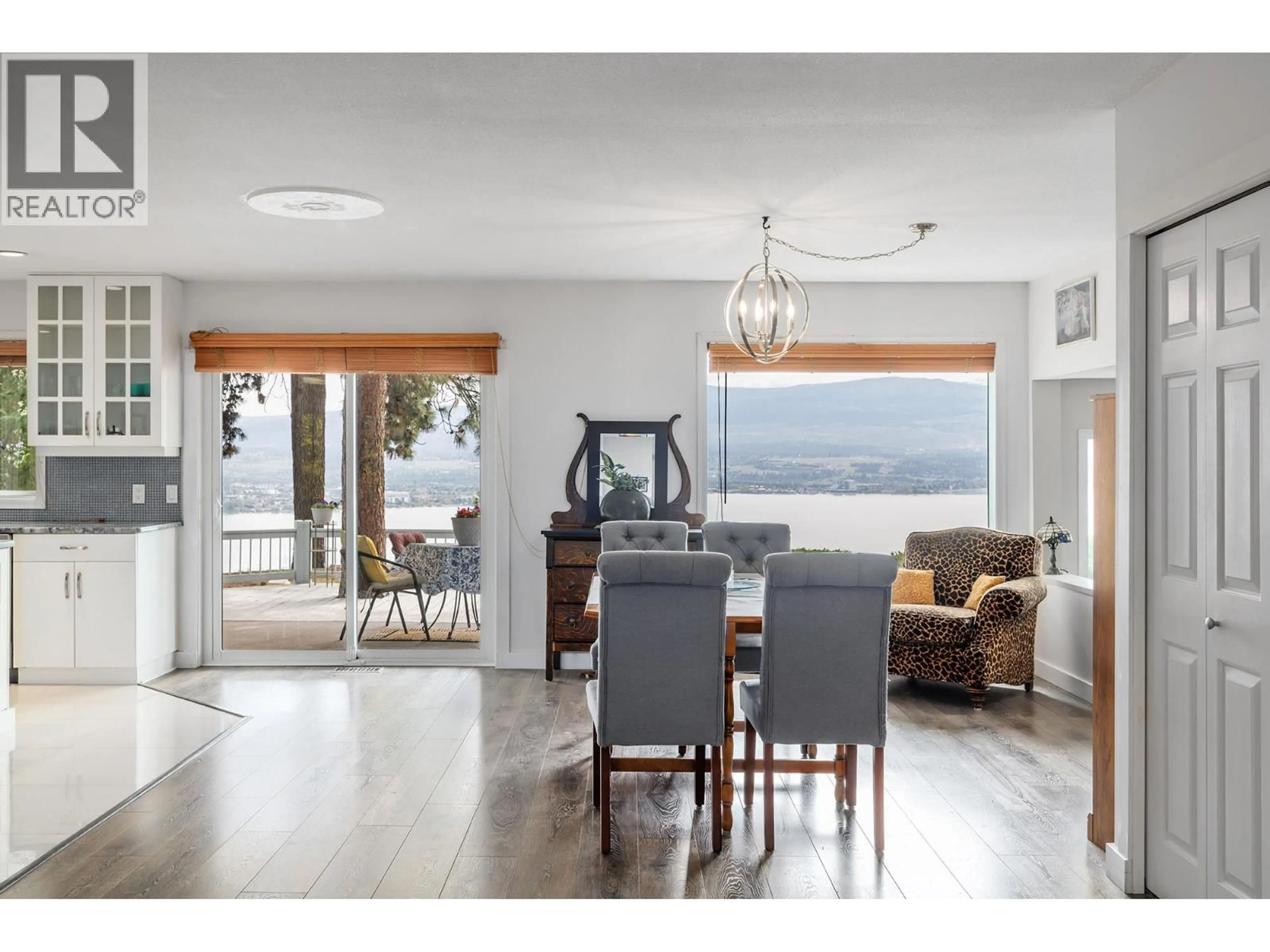 Dining room, wood/laminate floor for 2117 MICHELLE CRESCENT, Westbank British Columbia V1Z2W2