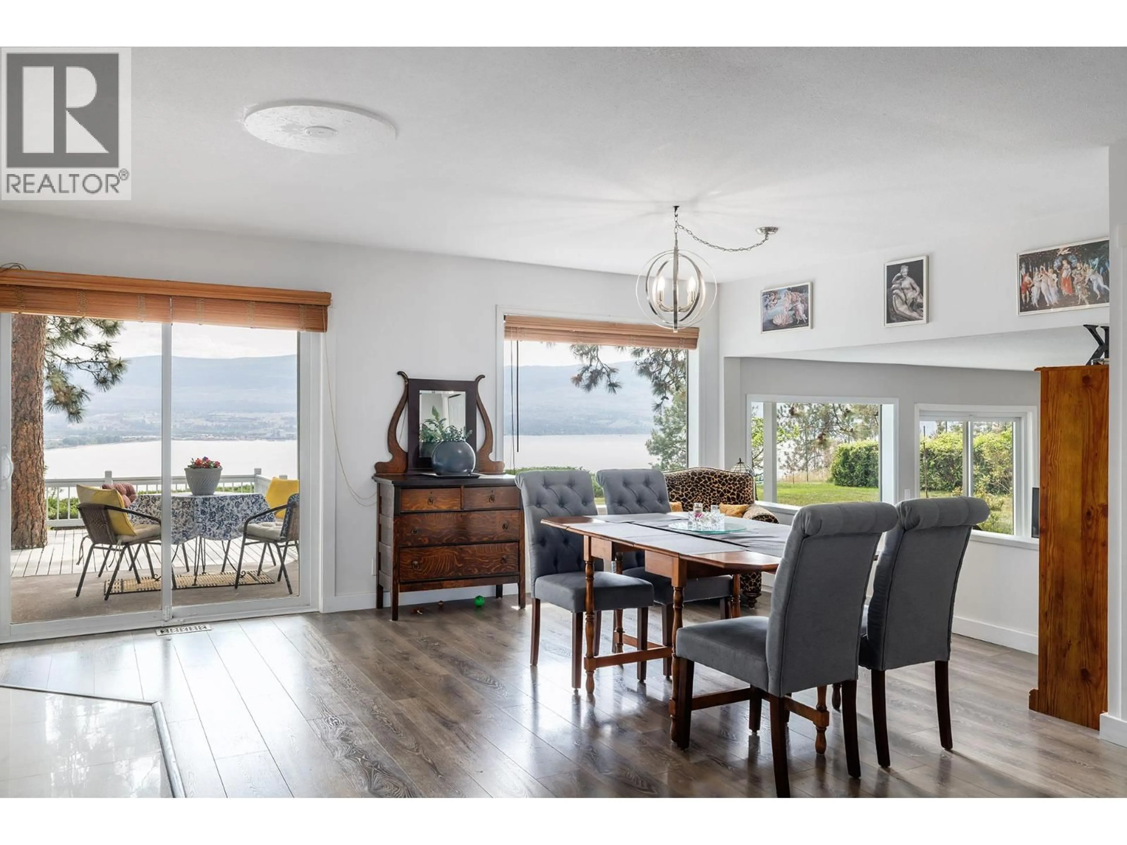 Dining room, wood/laminate floor for 2117 MICHELLE CRESCENT, Westbank British Columbia V1Z2W2
