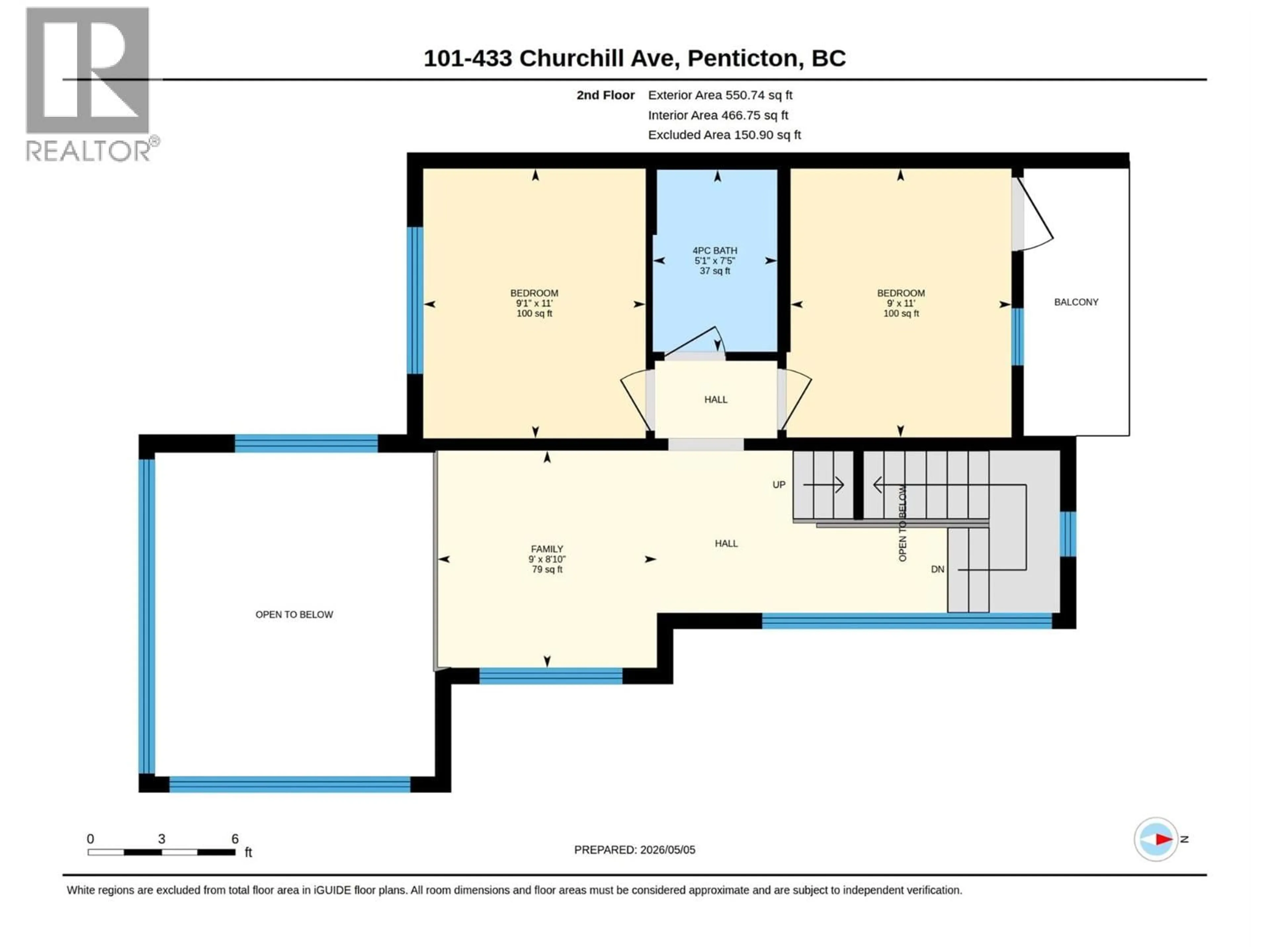 Floor plan for 101 - 433 CHURCHILL AVENUE, Penticton British Columbia V2A1C9