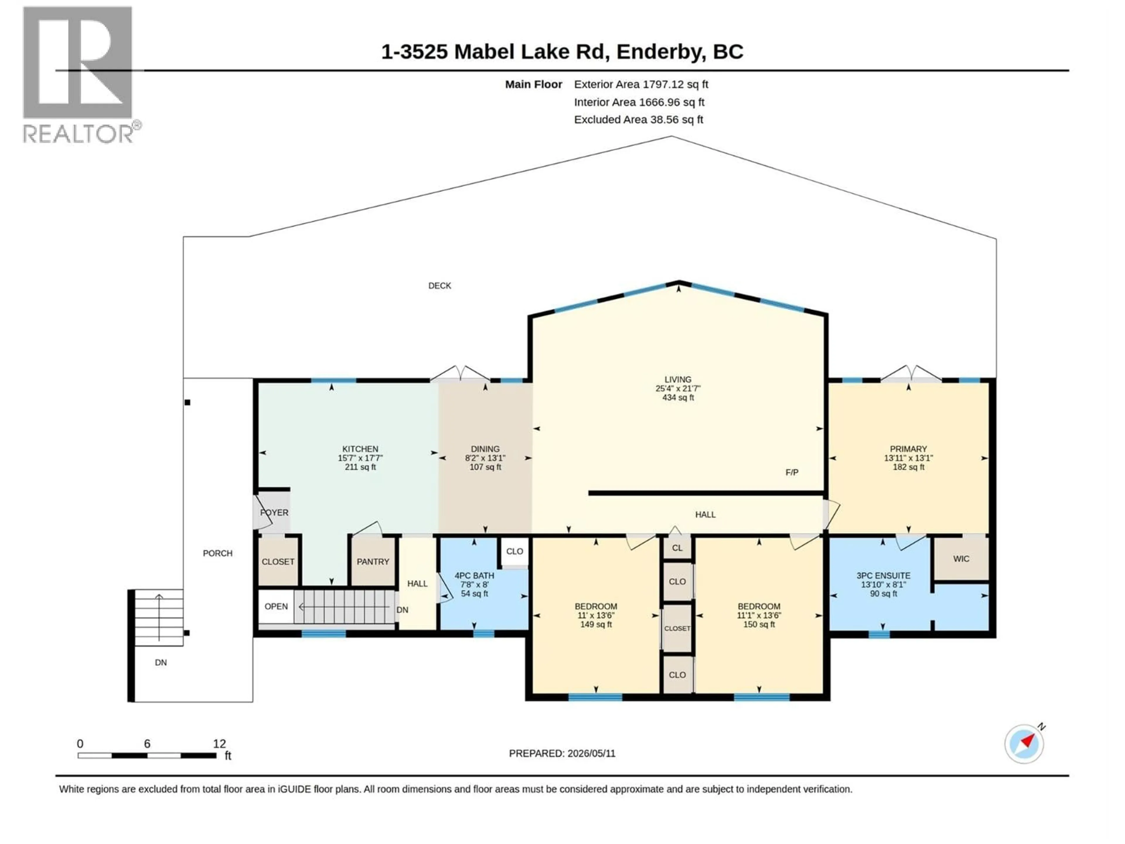 Floor plan for 1 - 3525 ENDERBY MABEL LAKE ROAD, Enderby British Columbia V0E1V5