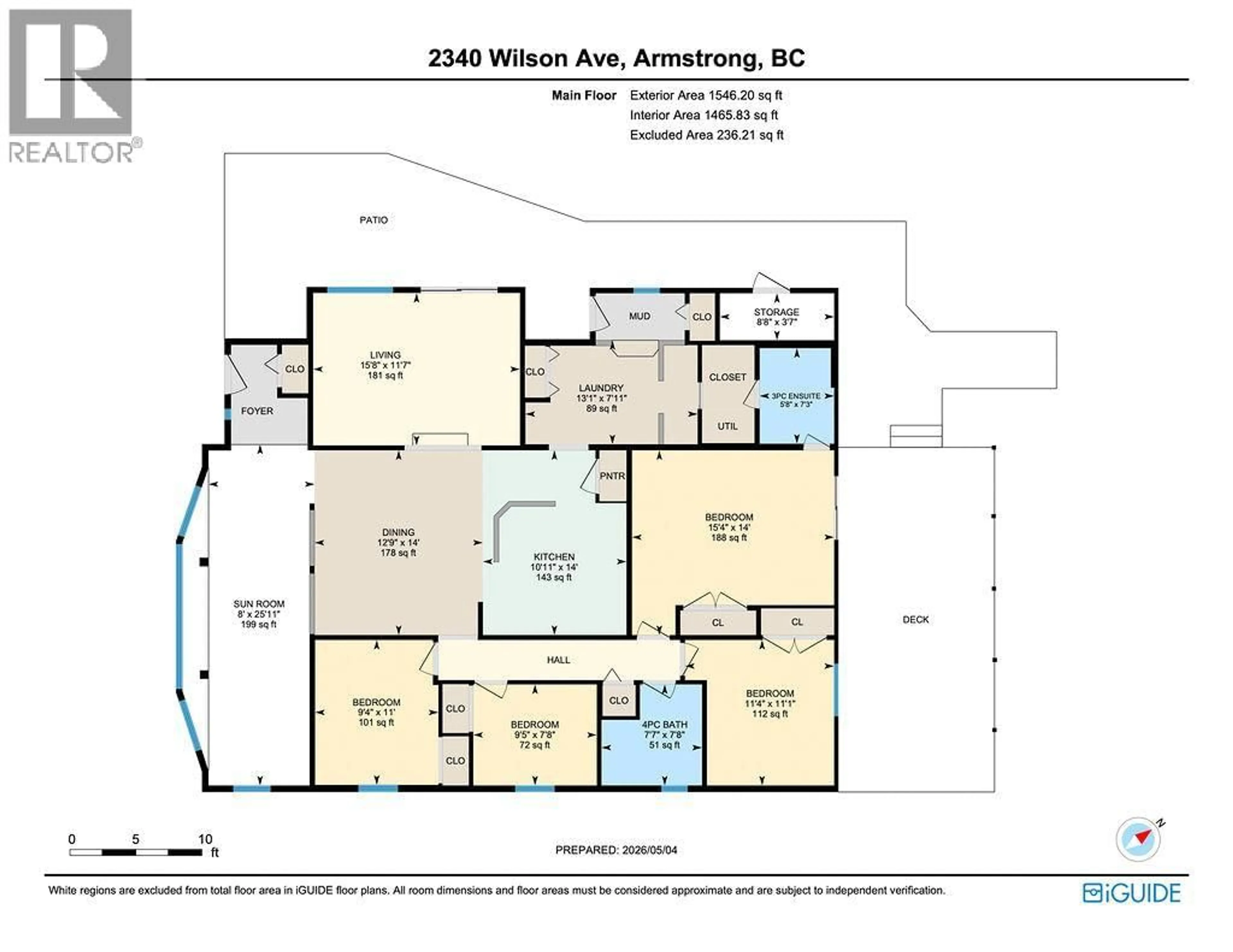 Floor plan for 2340 WILSON AVENUE, Armstrong British Columbia V4Y0B1