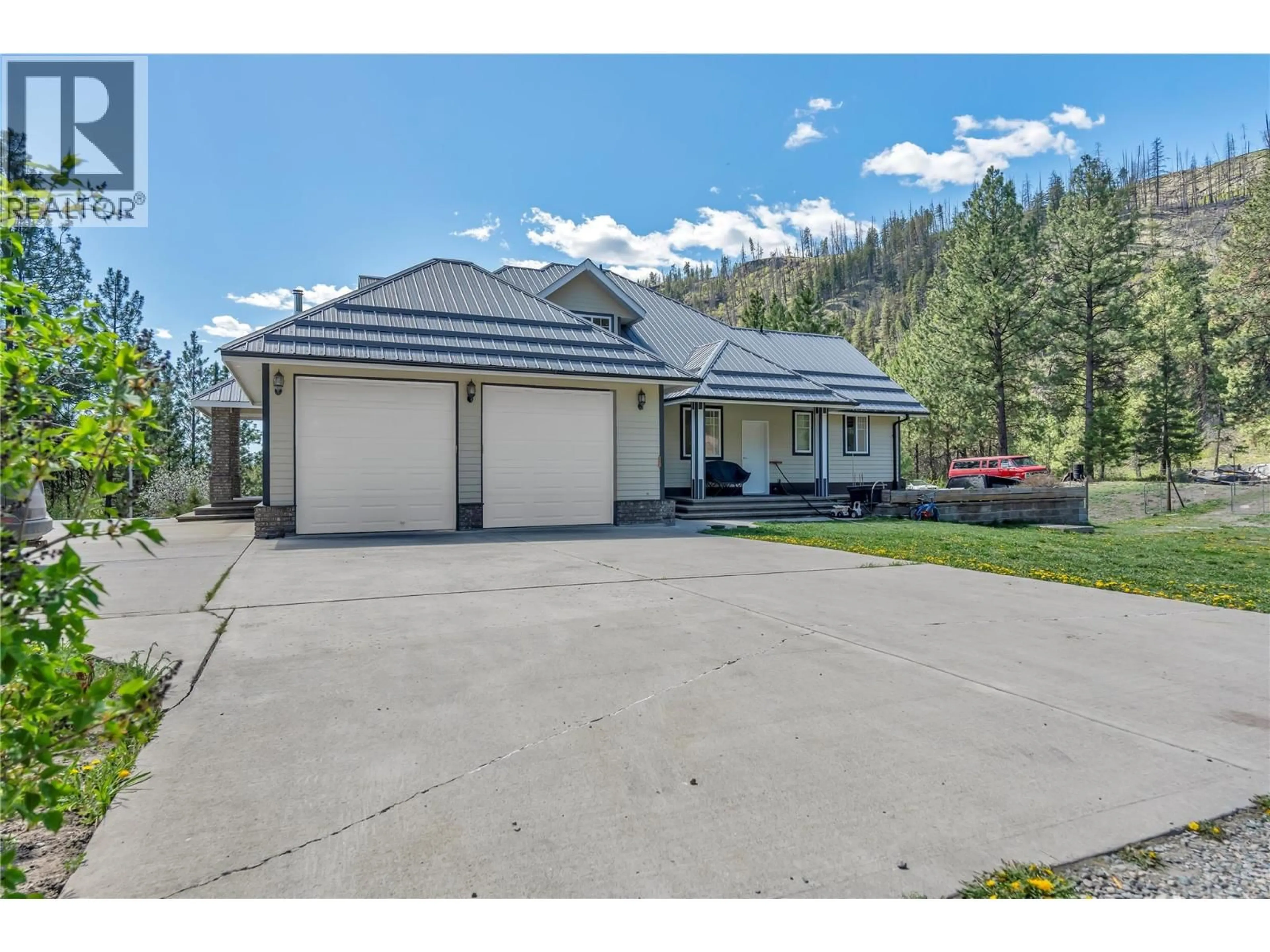 A pic from outside/outdoor area/front of a property/back of a property/a pic from drone, street for 1100 SUMMERS CREEK ROAD, Princeton British Columbia V0X1W0
