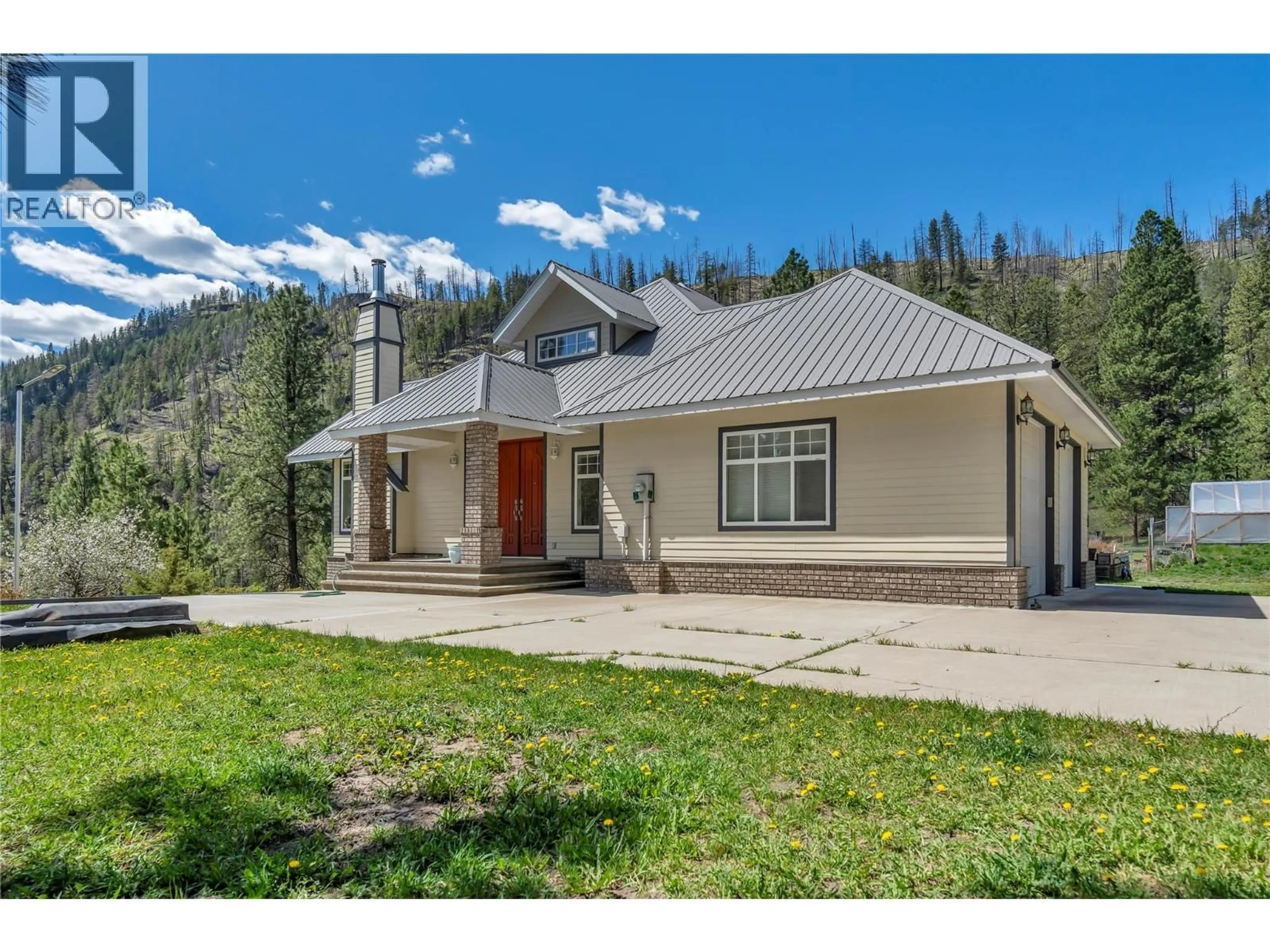 A pic from outside/outdoor area/front of a property/back of a property/a pic from drone, mountain view for 1100 SUMMERS CREEK ROAD, Princeton British Columbia V0X1W0